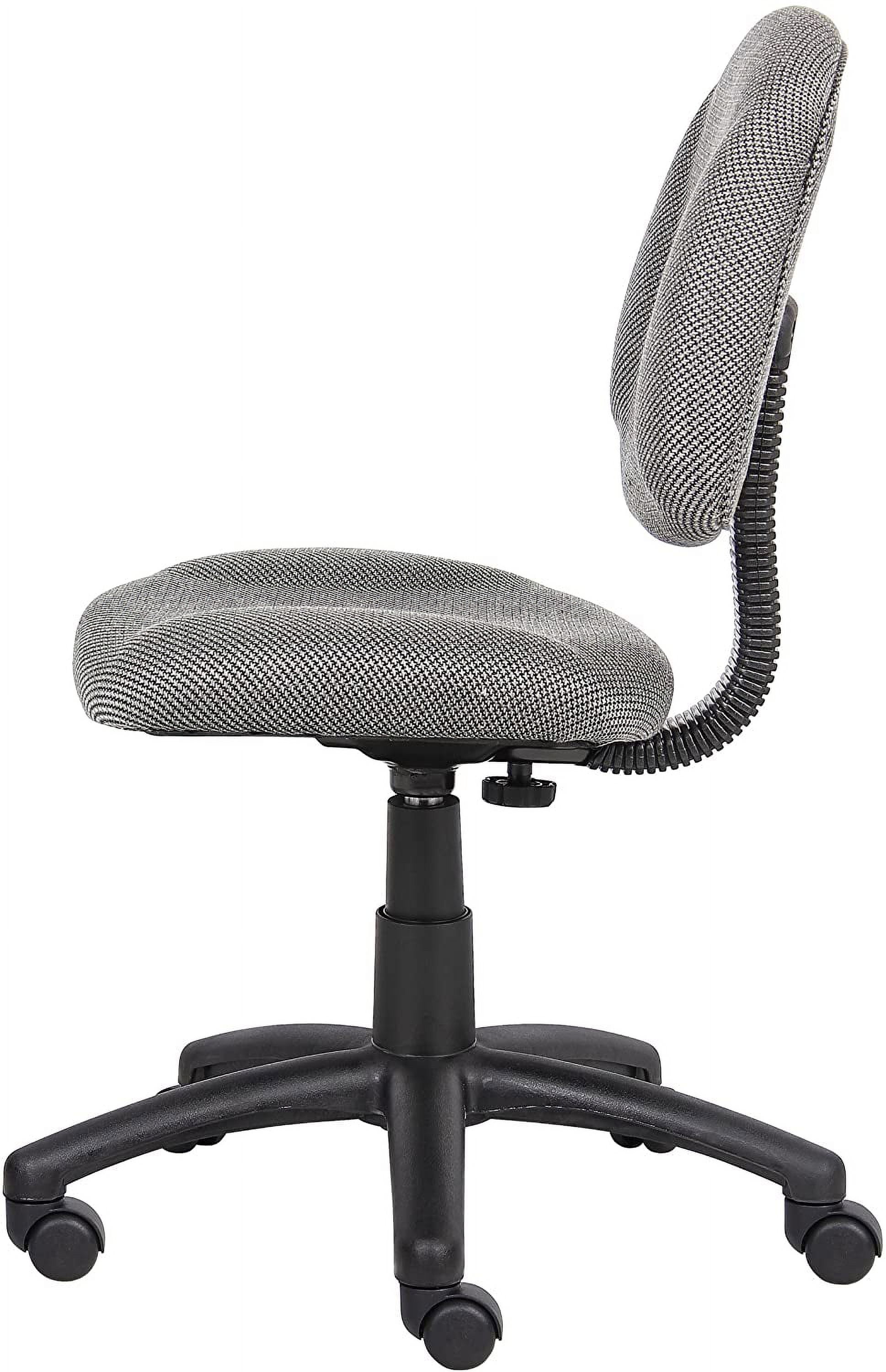 Perfect Posture Delux Fabric Task Chair without Arms in Grey