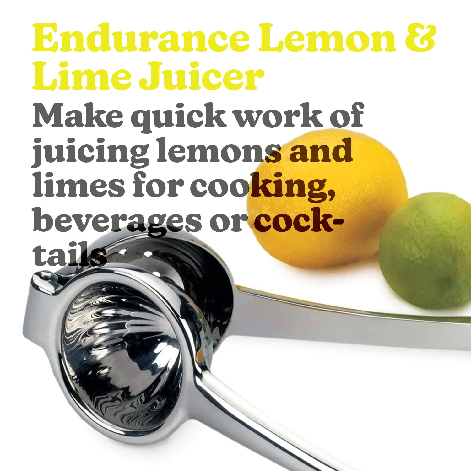 Malai Exclisive Light Weight Manual Lemon Squeezer Stainless Steel Citrus Fruit Lime And Lemon Juicer