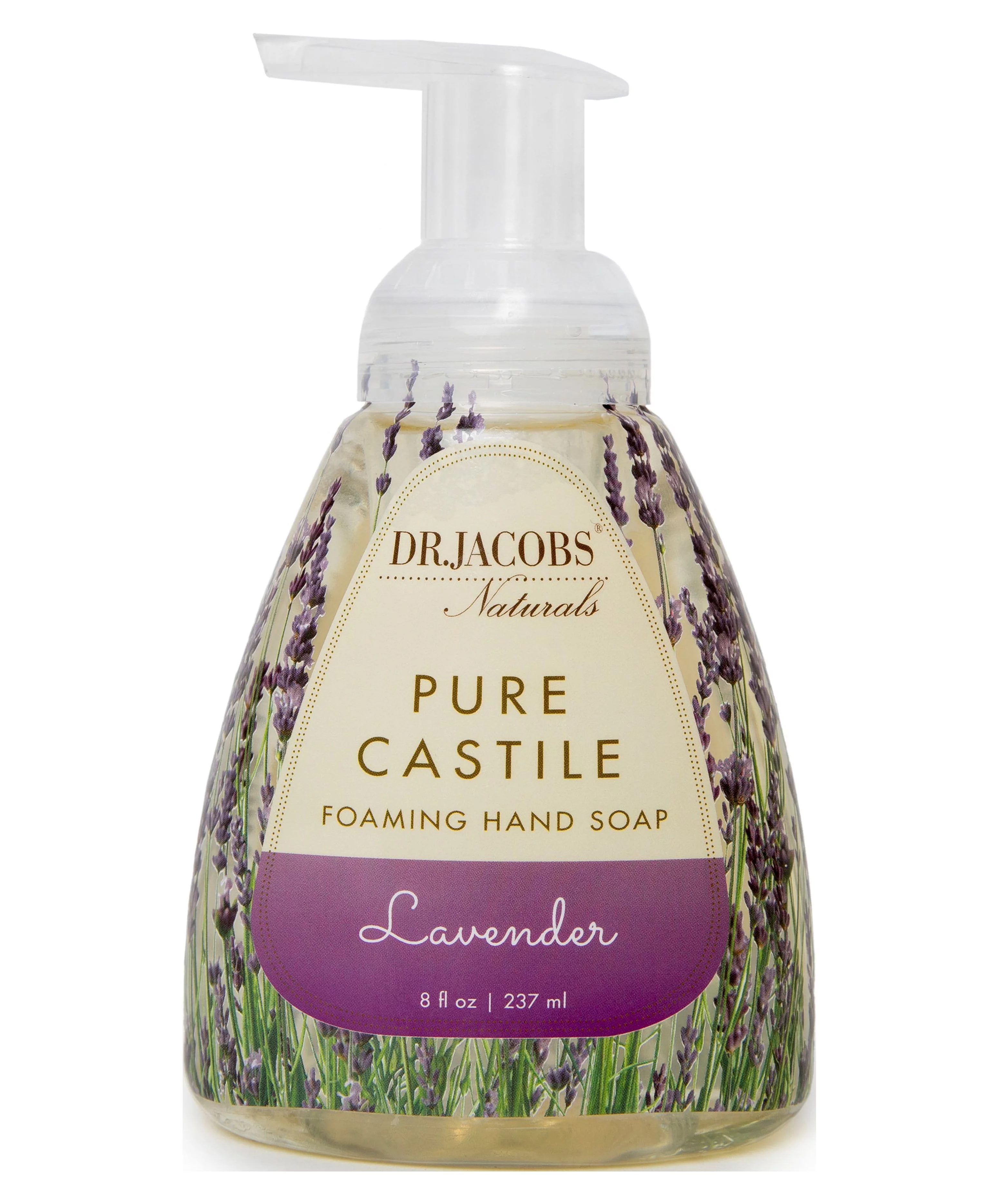 (Pack of 3) Dr. Jacobs Naturals Pure Castile Foaming Hand Soap, Lavender, 8 Oz