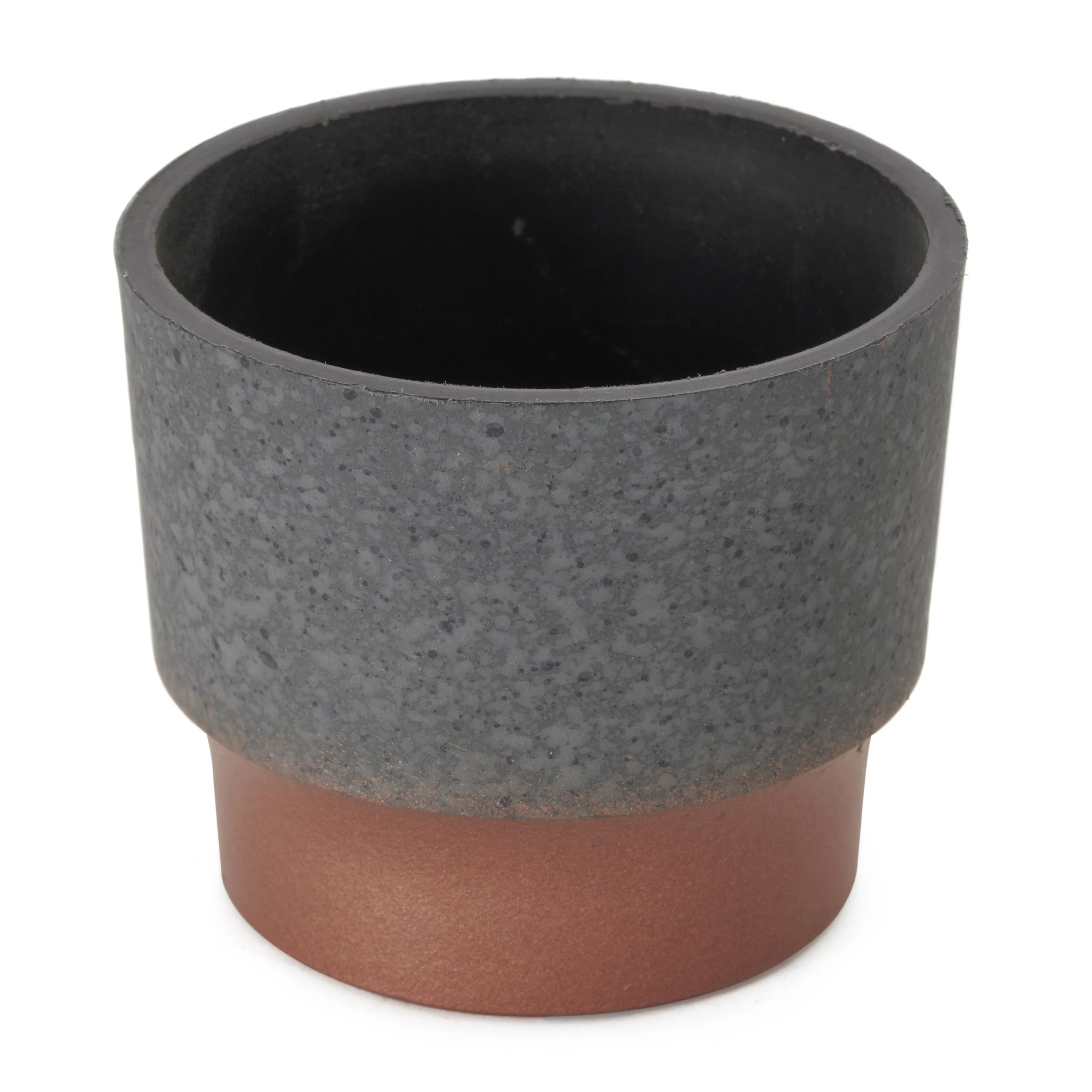 The HC Companies 3in Sprite Planter Pot, Faux Concrete Copper (2 Pack)