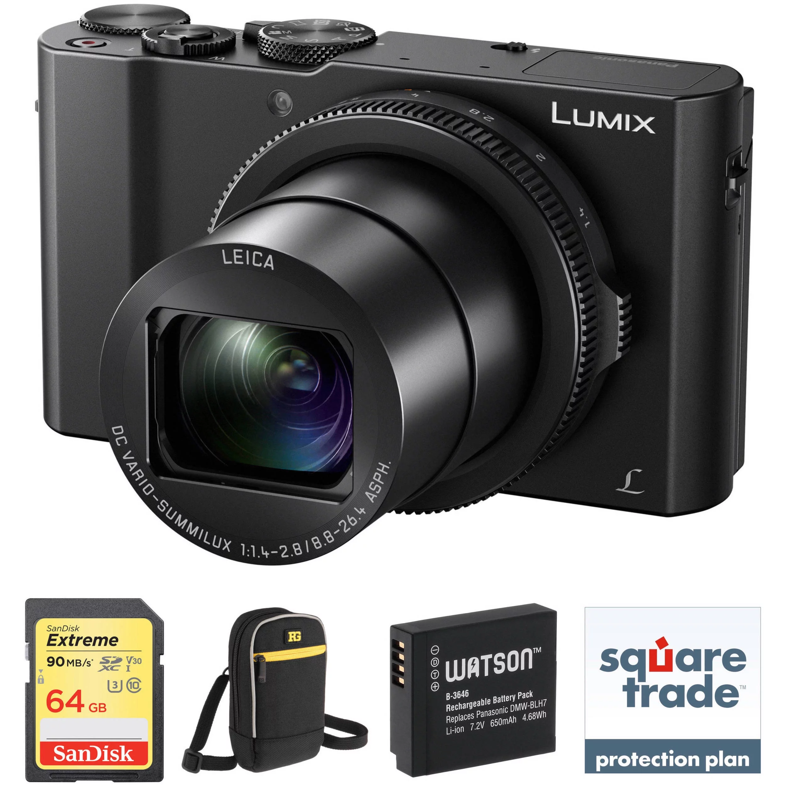 Panasonic Lumix DMC-LX10 Digital Camera Deluxe Kit
