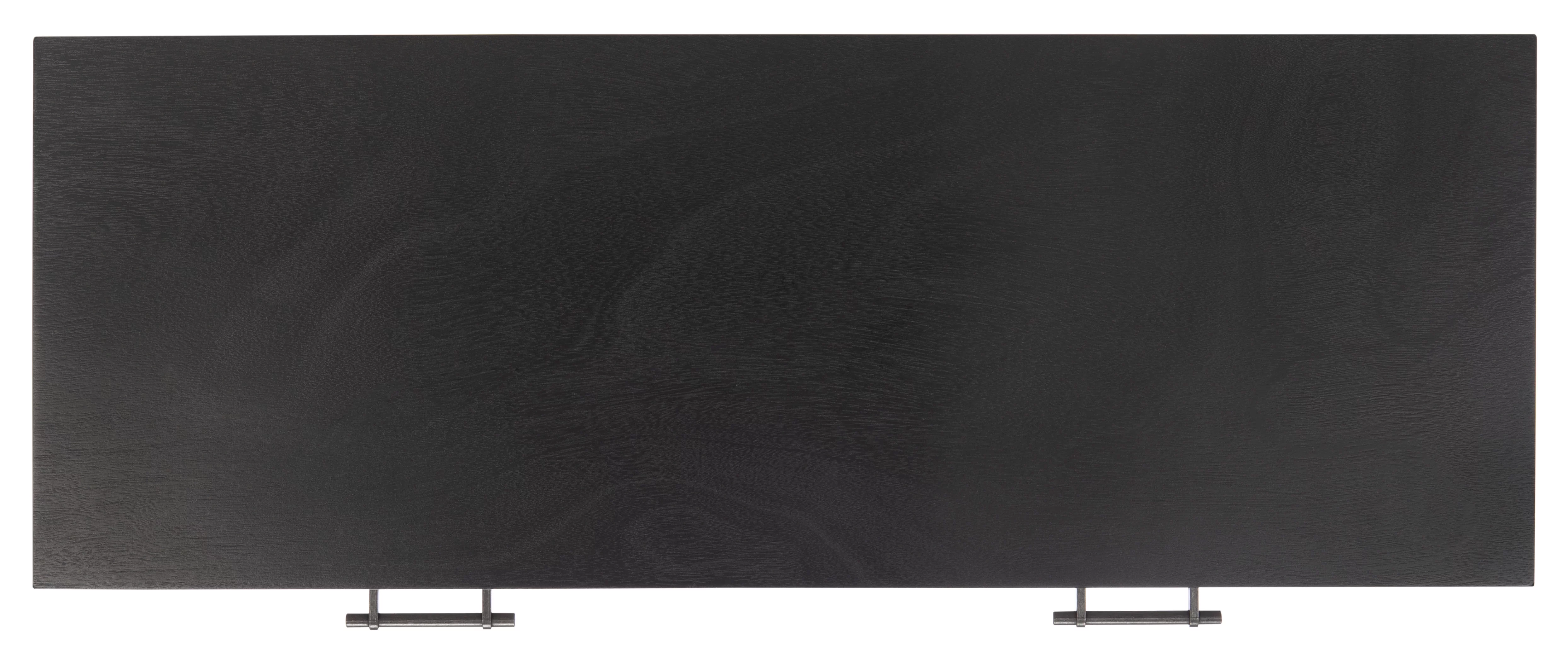 SAFAVIEH Ajana Modern 2 Drawer Console, Black/Griege