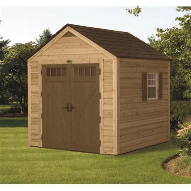 Suncast 8' x 8' Wood and Resin Hybrid Shed
