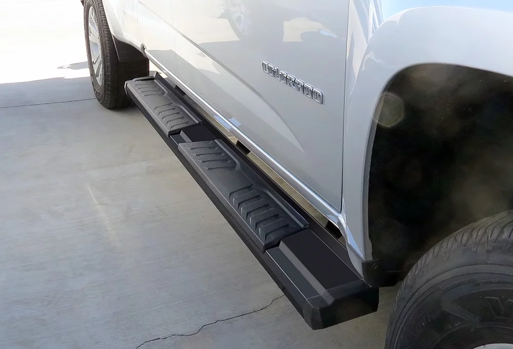 APS Black OE Style Nerf Bars Running Boards Compatible with Chevy Colorado GMC Canyon 2015-2022 Extended Cab