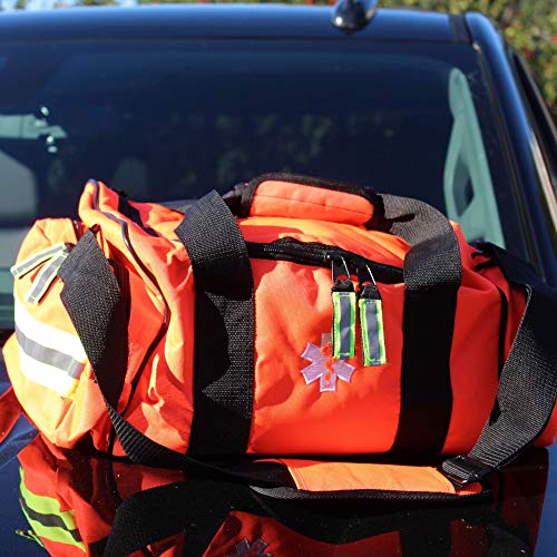 Luminary Modular First Responder Bag Large Capacity Fully Stocked Medical Supplies EMS EMT Paramedic First Care Provider Reflective Trauma Kit