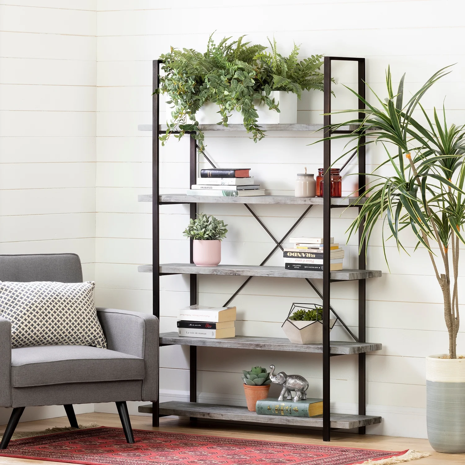 Maykoosh Coastal Cottage 5 Fixed Shelves - Industrial Shelving Unit