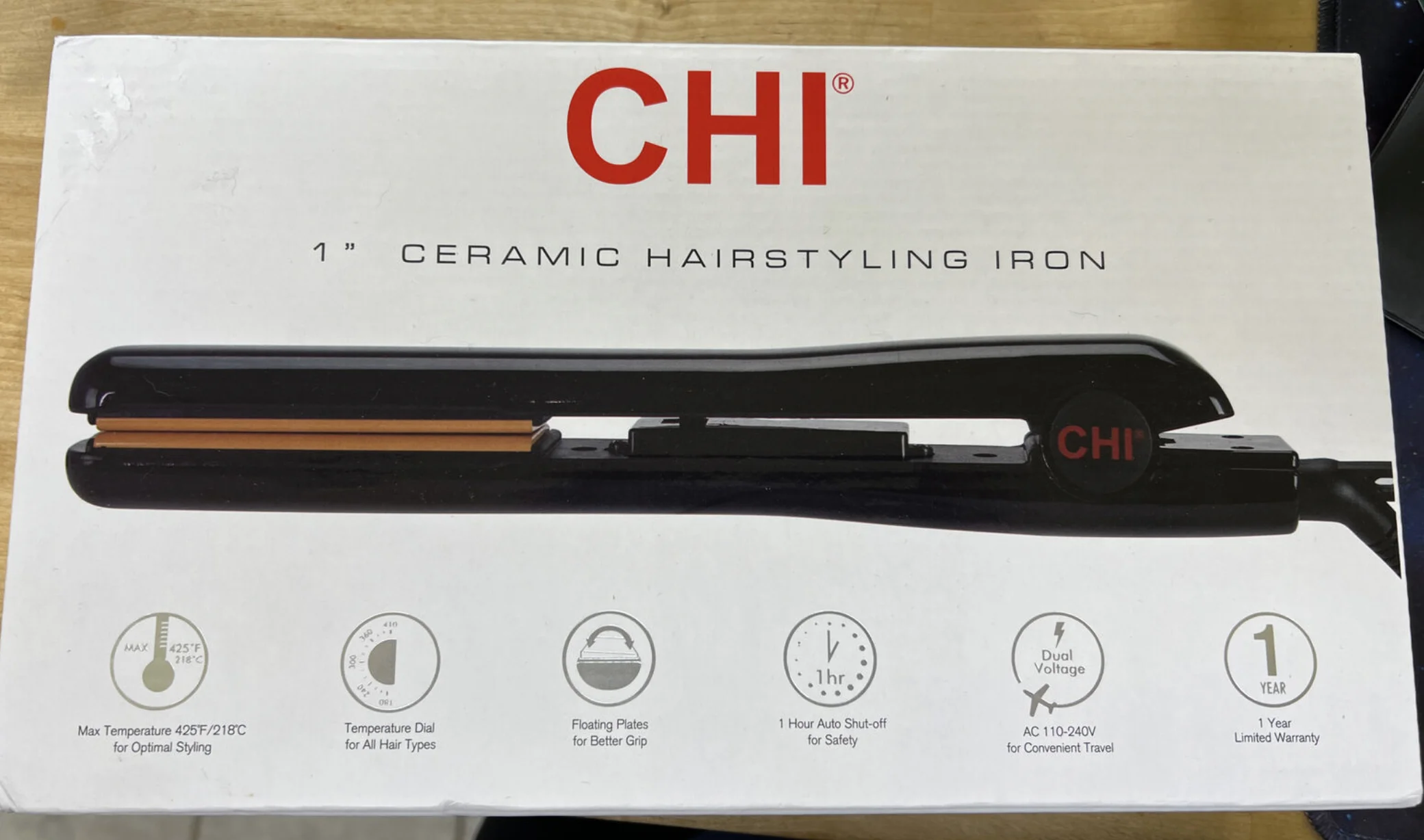 CHI 1'' CERAMIC HAIRSTYLING IRON