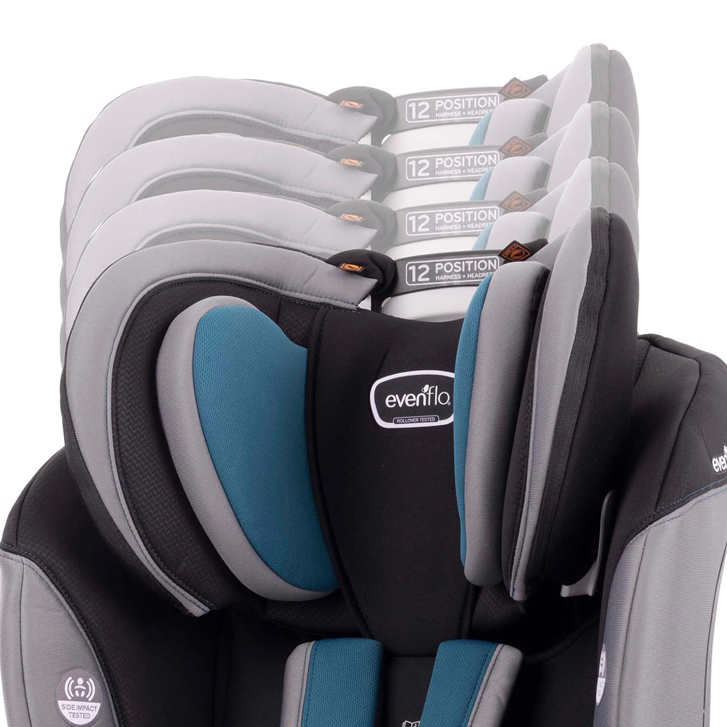 EveryFit/All4One 3-in-1 Convertible Car Seat w/Quick Clean Cover (Reefs Green)