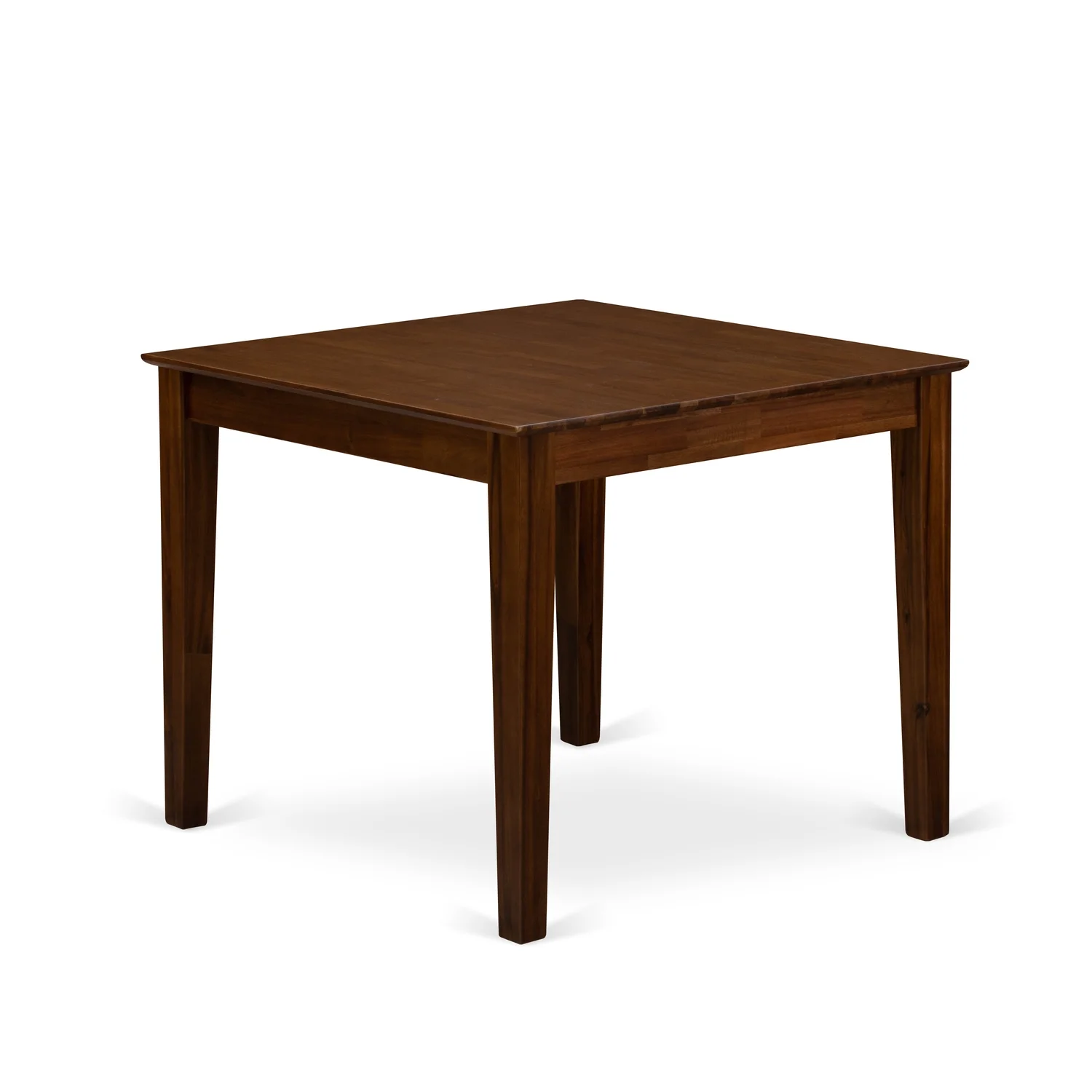 HomeStock Urban Upmarket Beautiful Dinette Table With Natural Color Table Top Surface And Asian Wood Kitchen Table Wooden Legs - Natural Finish