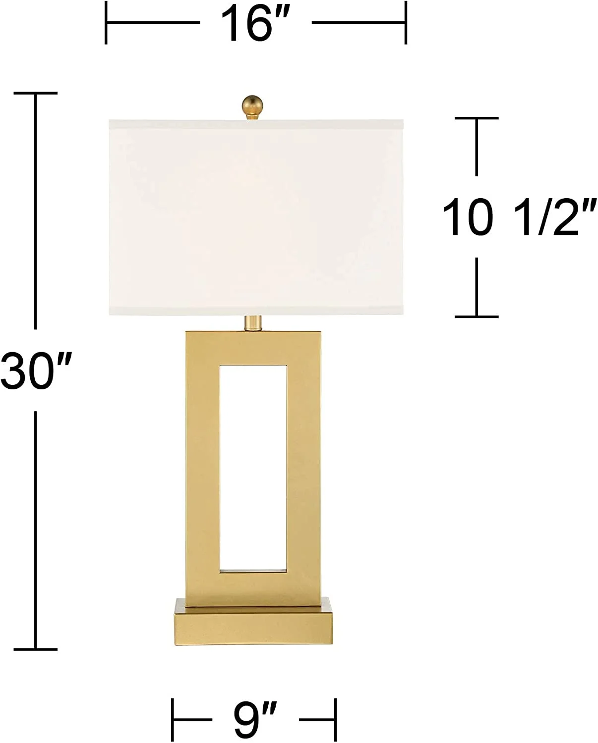 360 Lighting Marshall Modern Glam Luxury Table Lamp 30
