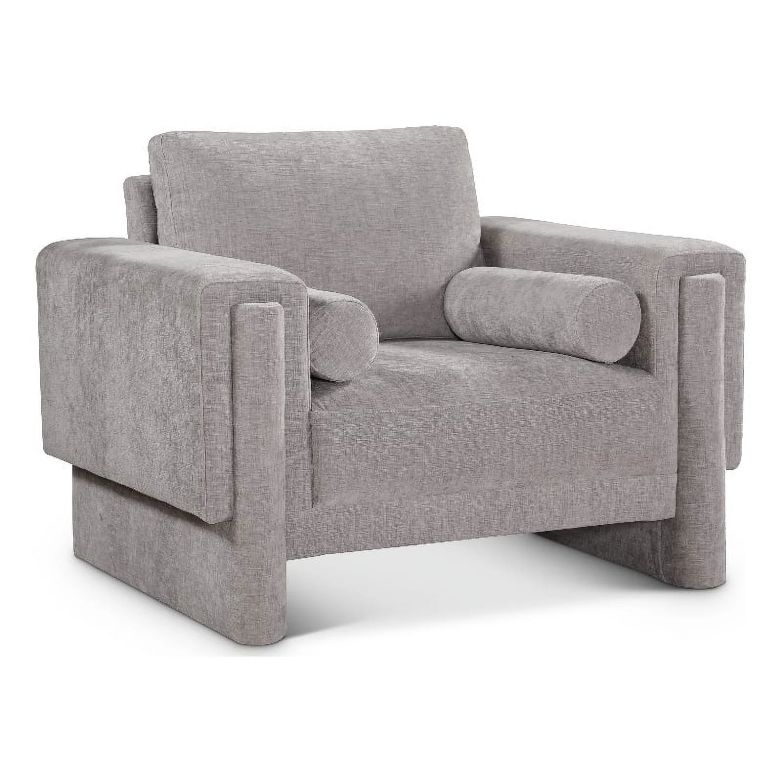 Meridian Furniture Madeline Grey Chenille Fabric Chair
