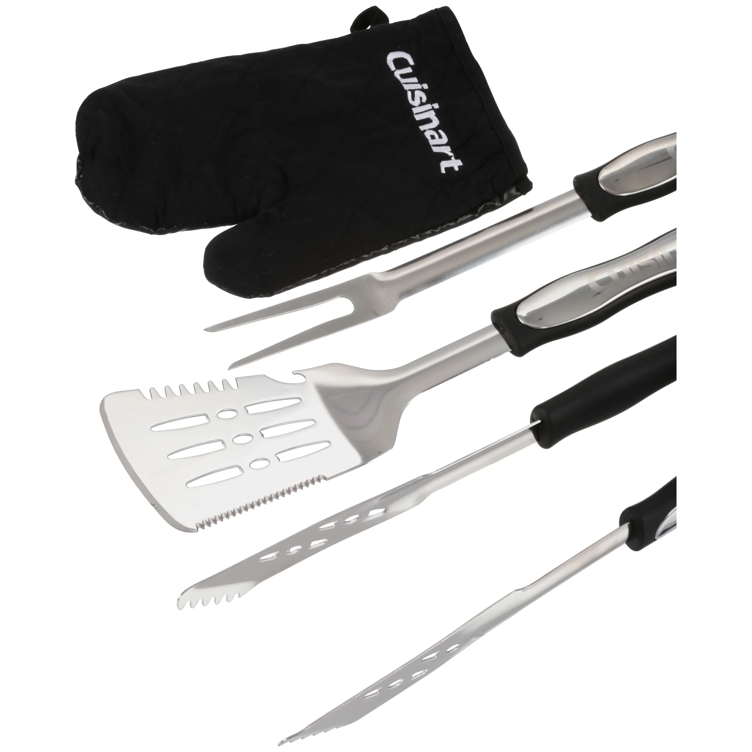 Cuisinart CGG-180TB Petit Gourmet Tabletop Gas Grill with 3 Piece Tool Set and BONUS Grill Glove