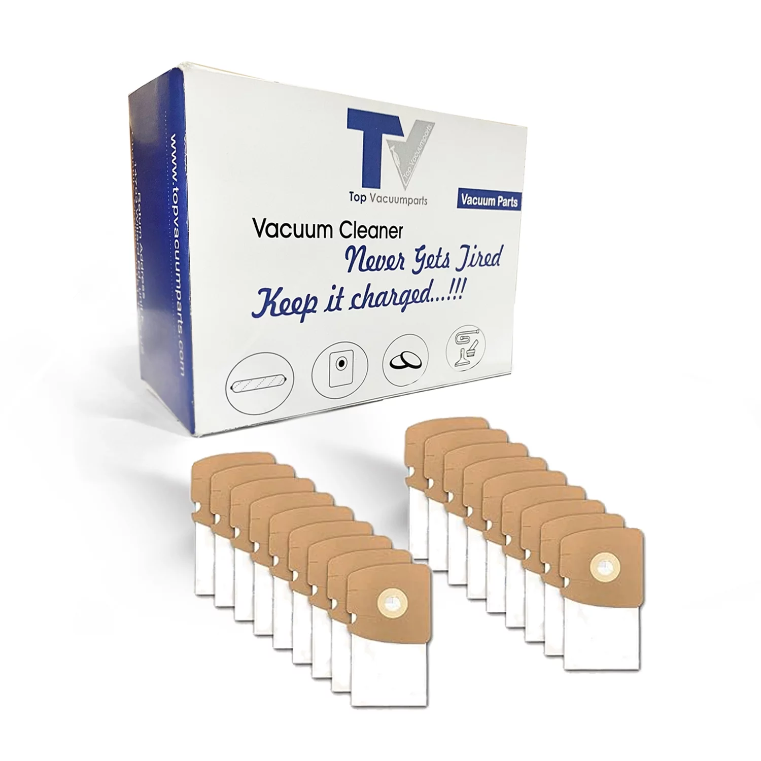 Replacement Part For Eureka Sanitaire (Ship from USA) 18Pk MM Mighty Mite 3670 and 3680 Canisters Vacuum Bags Part 153-9