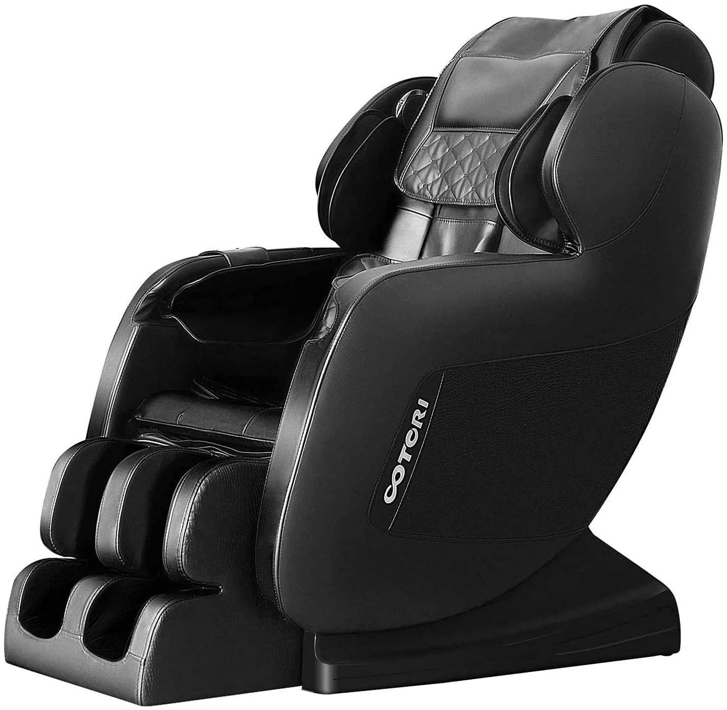Massage Chair.Zero Gravity,Full Body Shiatsu with Airbags & Heating Vibration and Foot Roller,Black