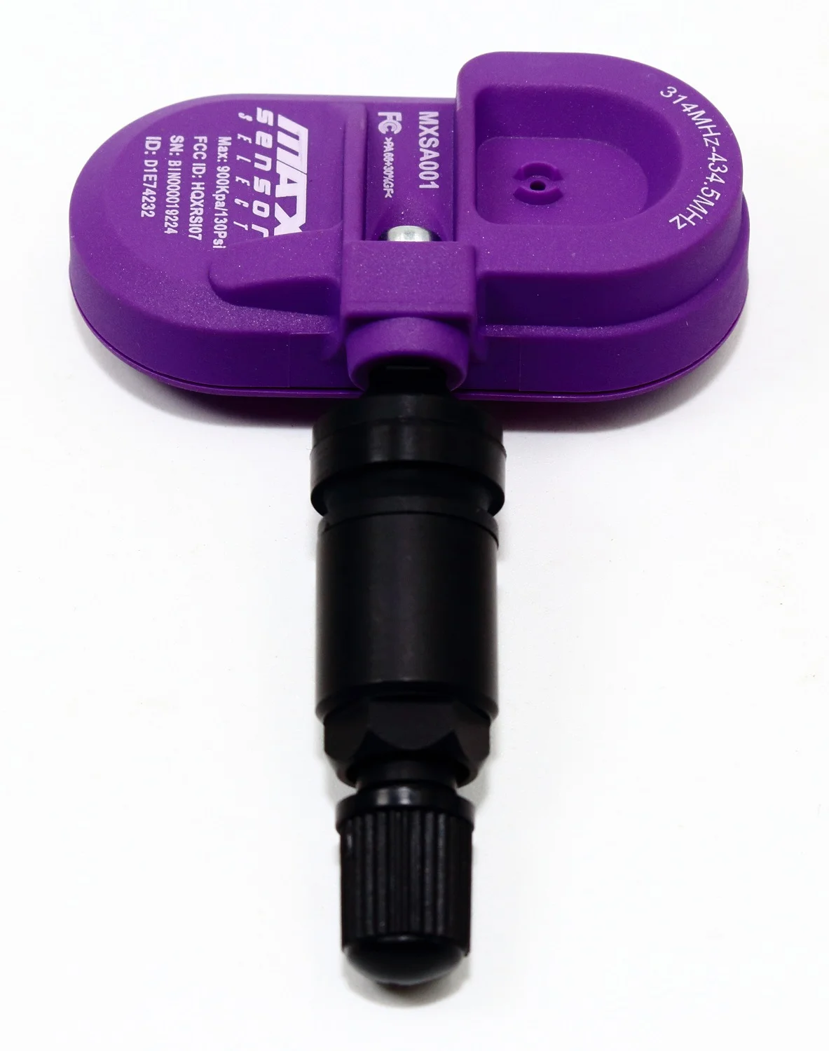 Set of 4 MAX MXSA001 TPMS 315mhz Tire Pressure Sensors for Infiniti Replaces 407001LA0E 407001LA0C 47001LA0A w/Matte Black Aluminum Valve Stems