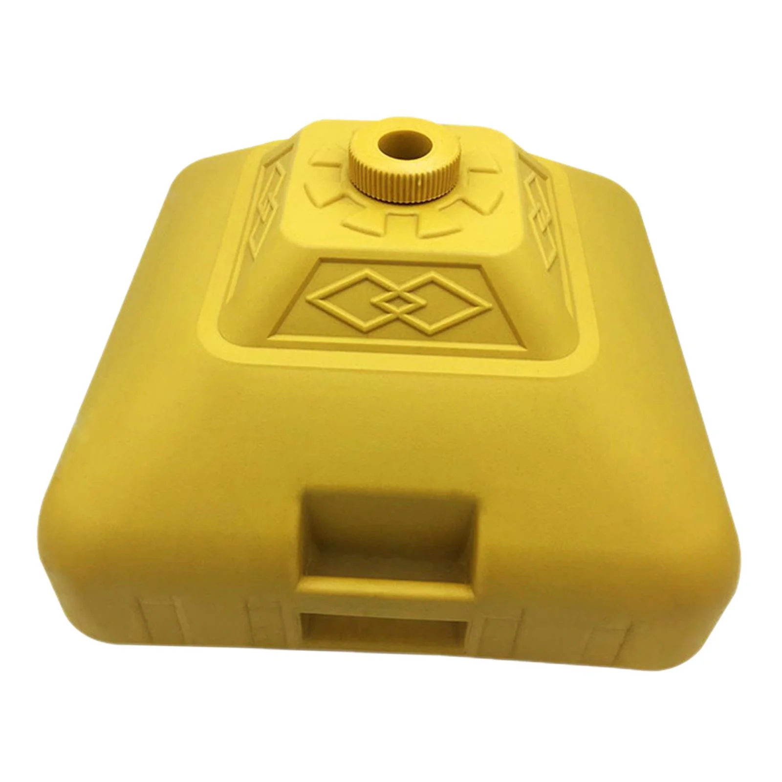 simhoa Water Fillable Umbrella Base Parasol Holder, Square Patio Umbrella Holder Outdoor Umbrella Stand for Yard Lawn Beach Poolside Yellow