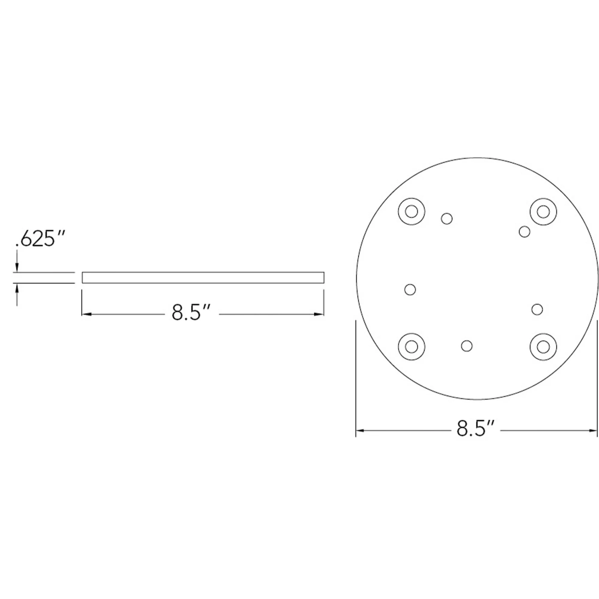 SimplyShade Steel Mounted Umbrella Base