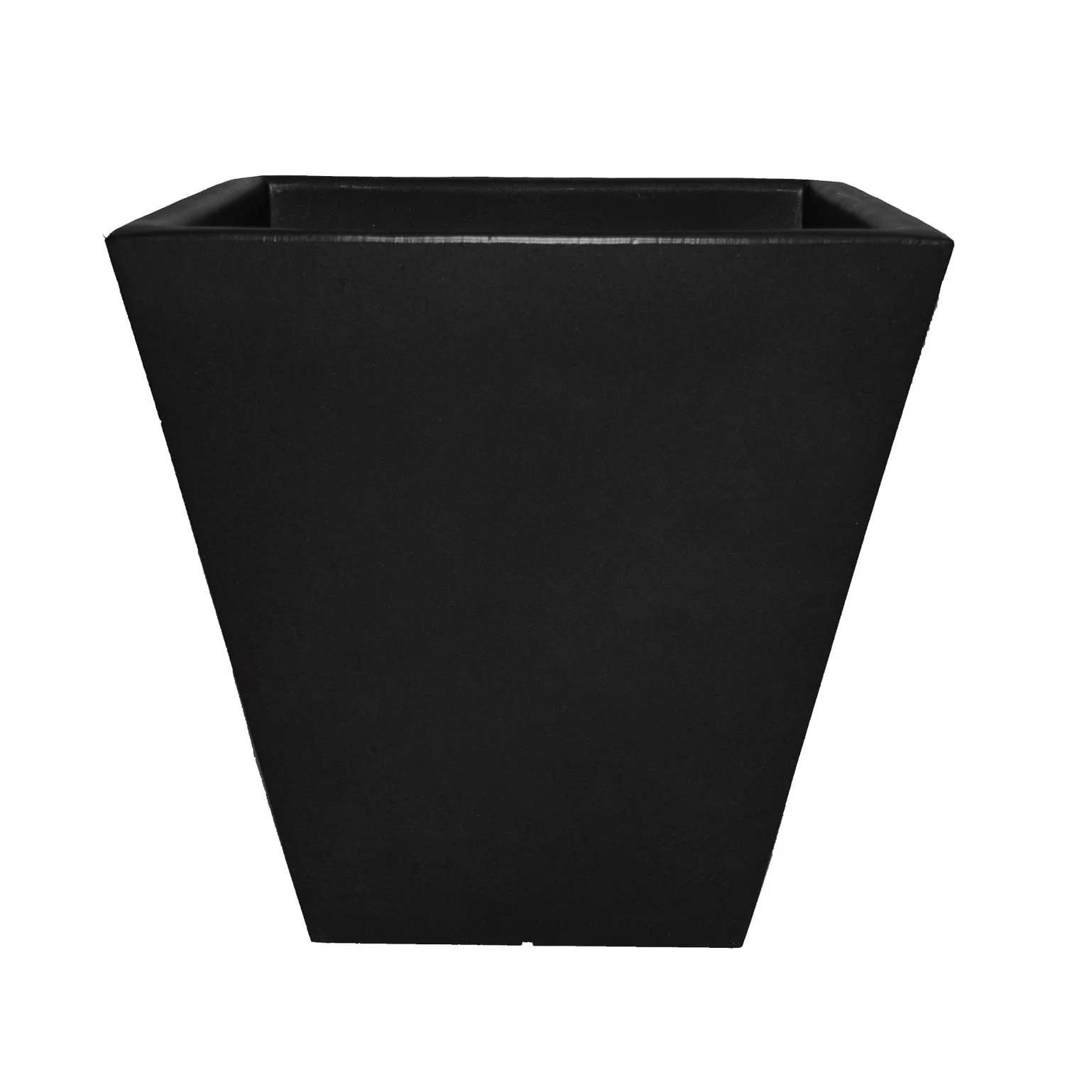Tusco Products (#CT22BK) Cosmopolitan Planter, Square, Black – 22