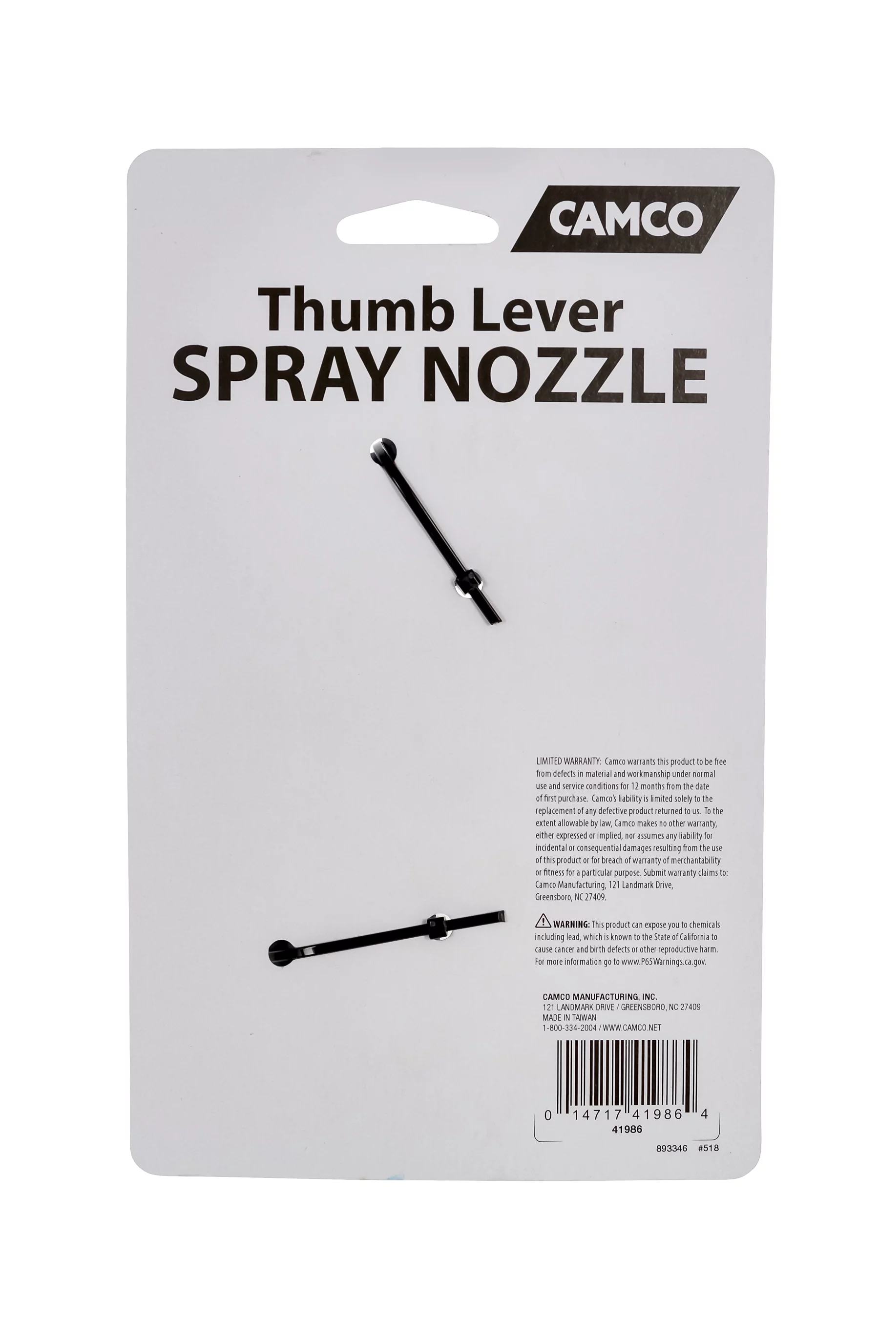 Coil Hose, Nozzle, Thumb Lever