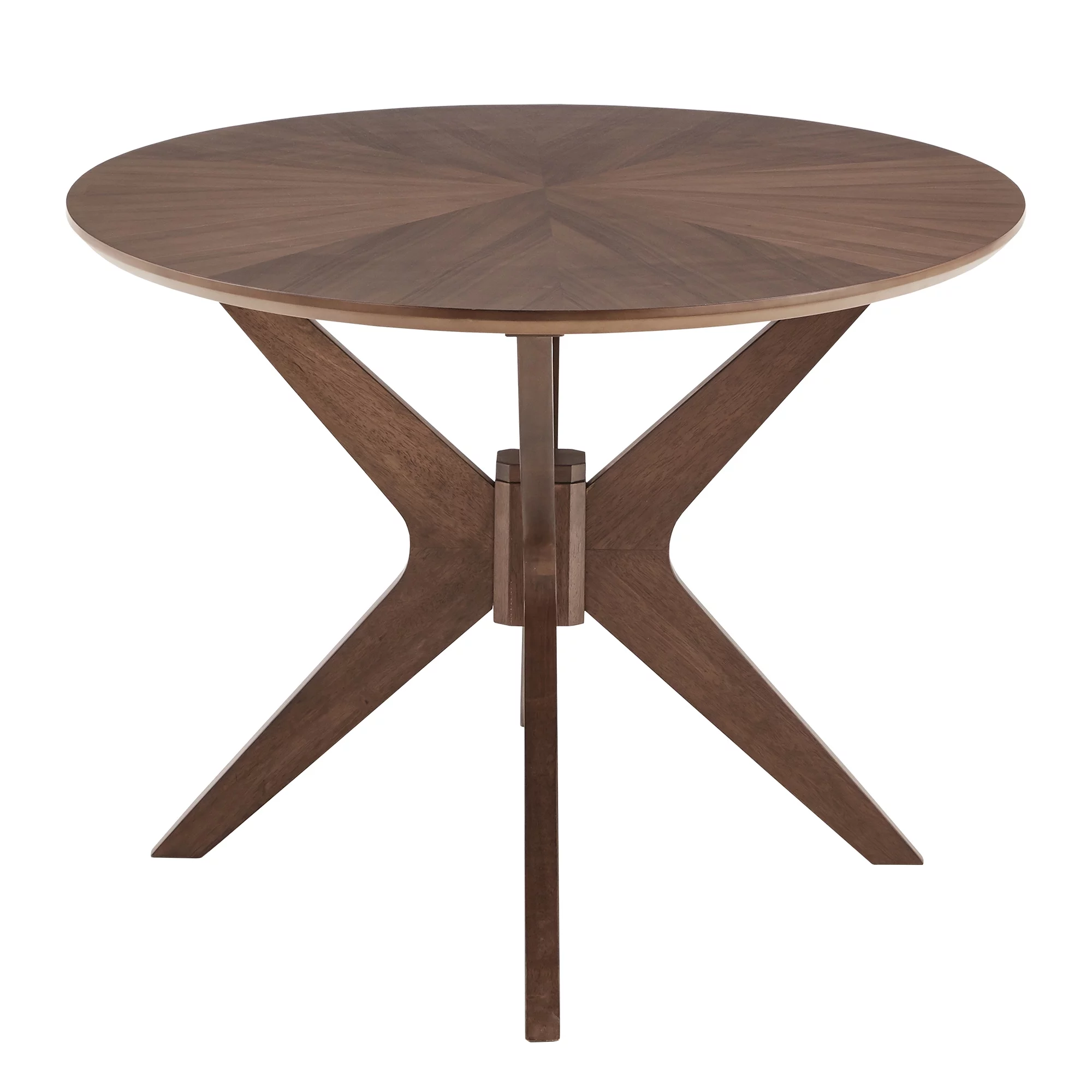 Weston Home Shaynah Walnut Finish Oval Dining Table