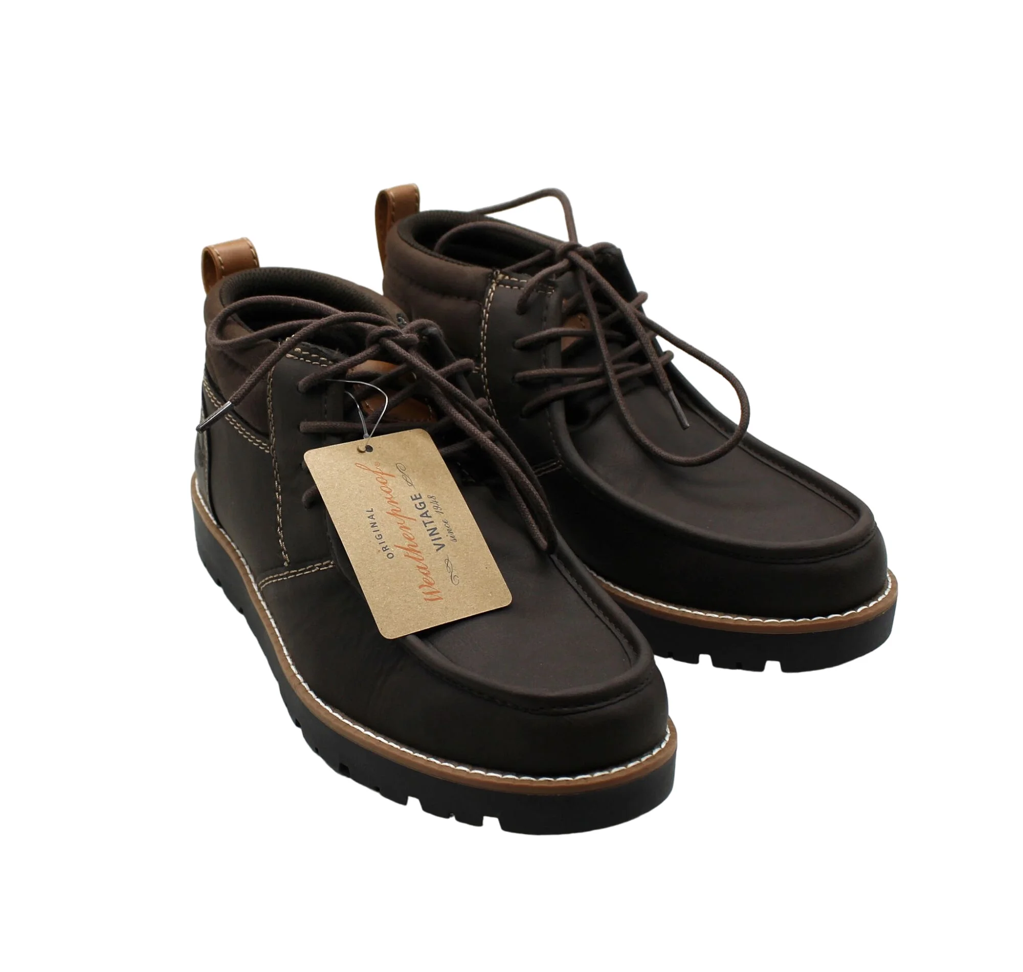 Weatherproof Vintage Men's Faux-Leather Chukka Boots