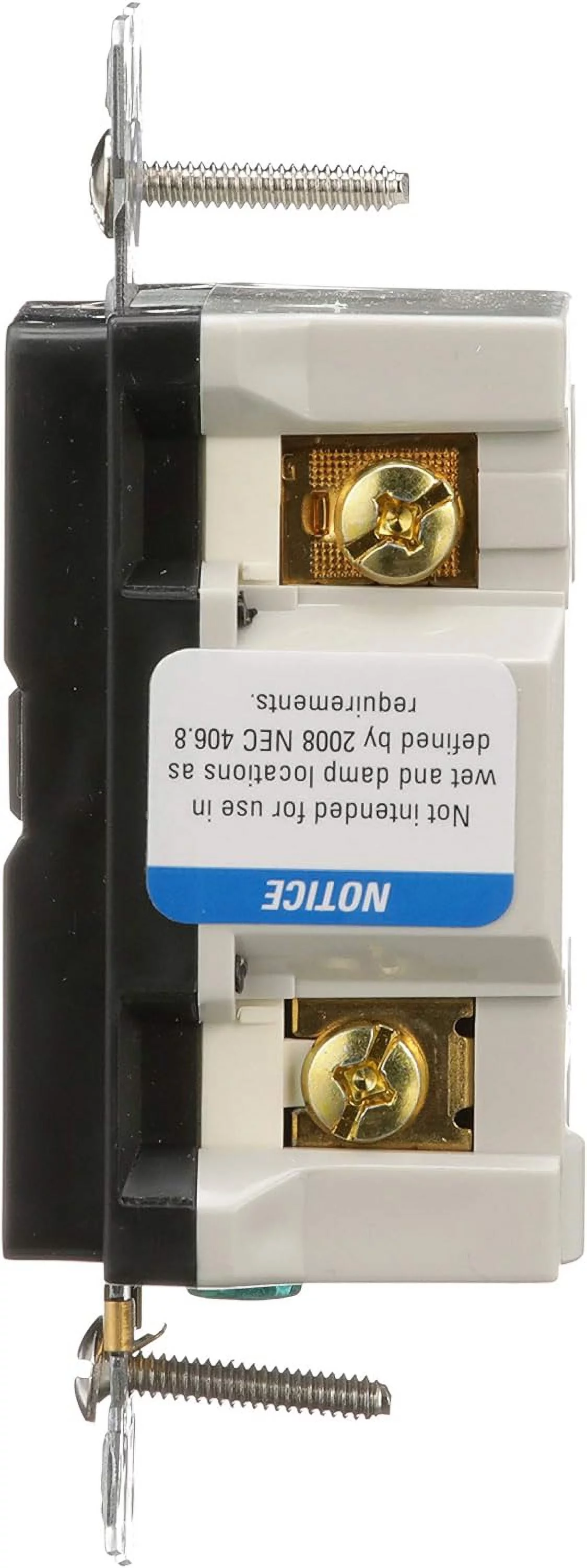 SGF15BK Arrow Duplex Gfci Receptacle, 125 Vac, 15 A, 2 Pole, 3 Wire, Black