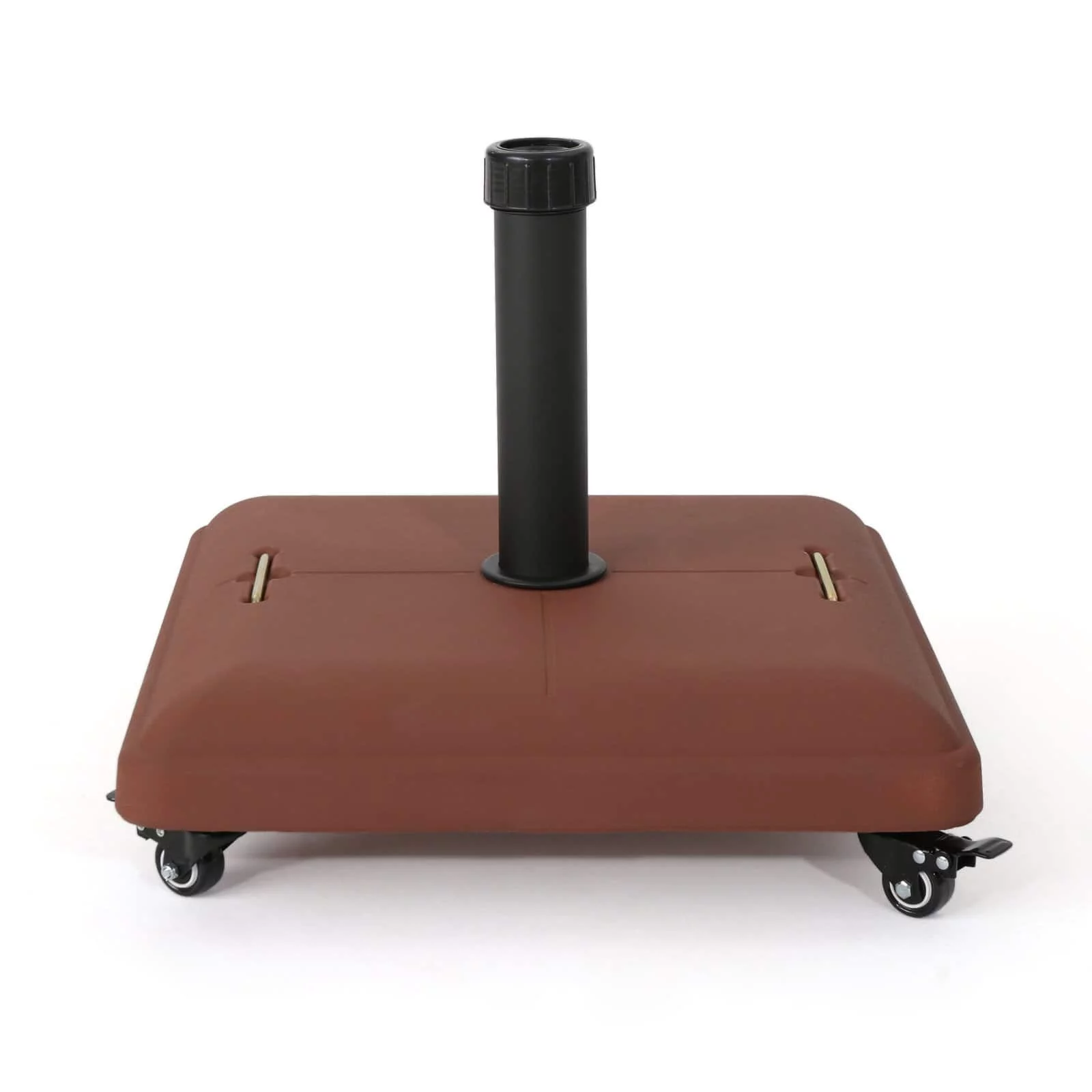 Christopher Knight Home Hayward Outdoor 80-pound Square Black Steel Umbrella Base Holder with Wheels by  Green