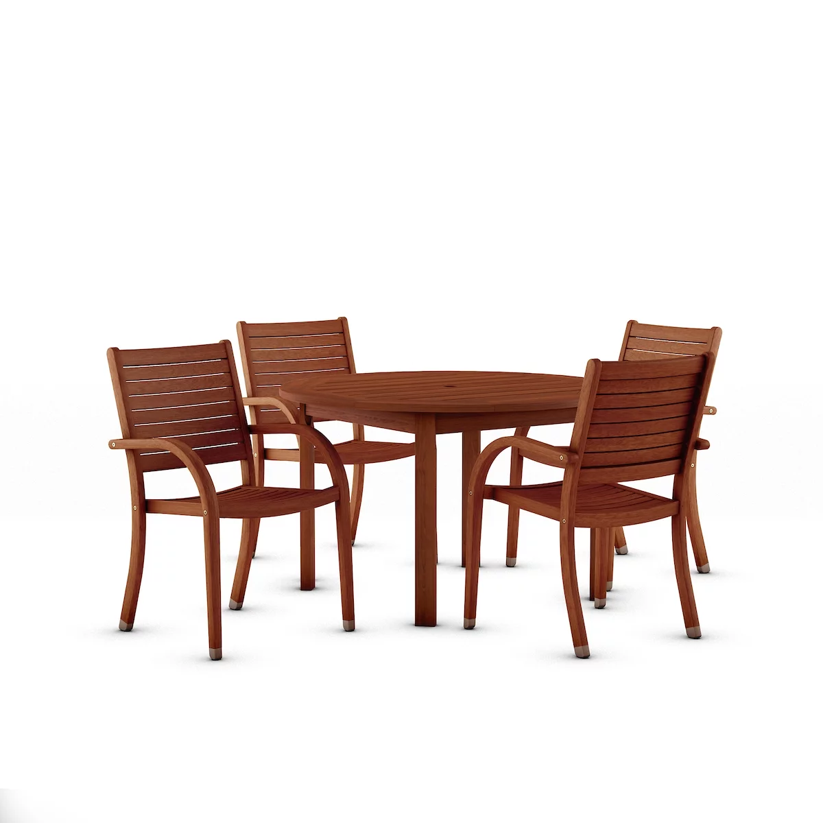 Amazonia Havenwood 5-Piece Solid Wood 100% FSC Patio Dining Set
