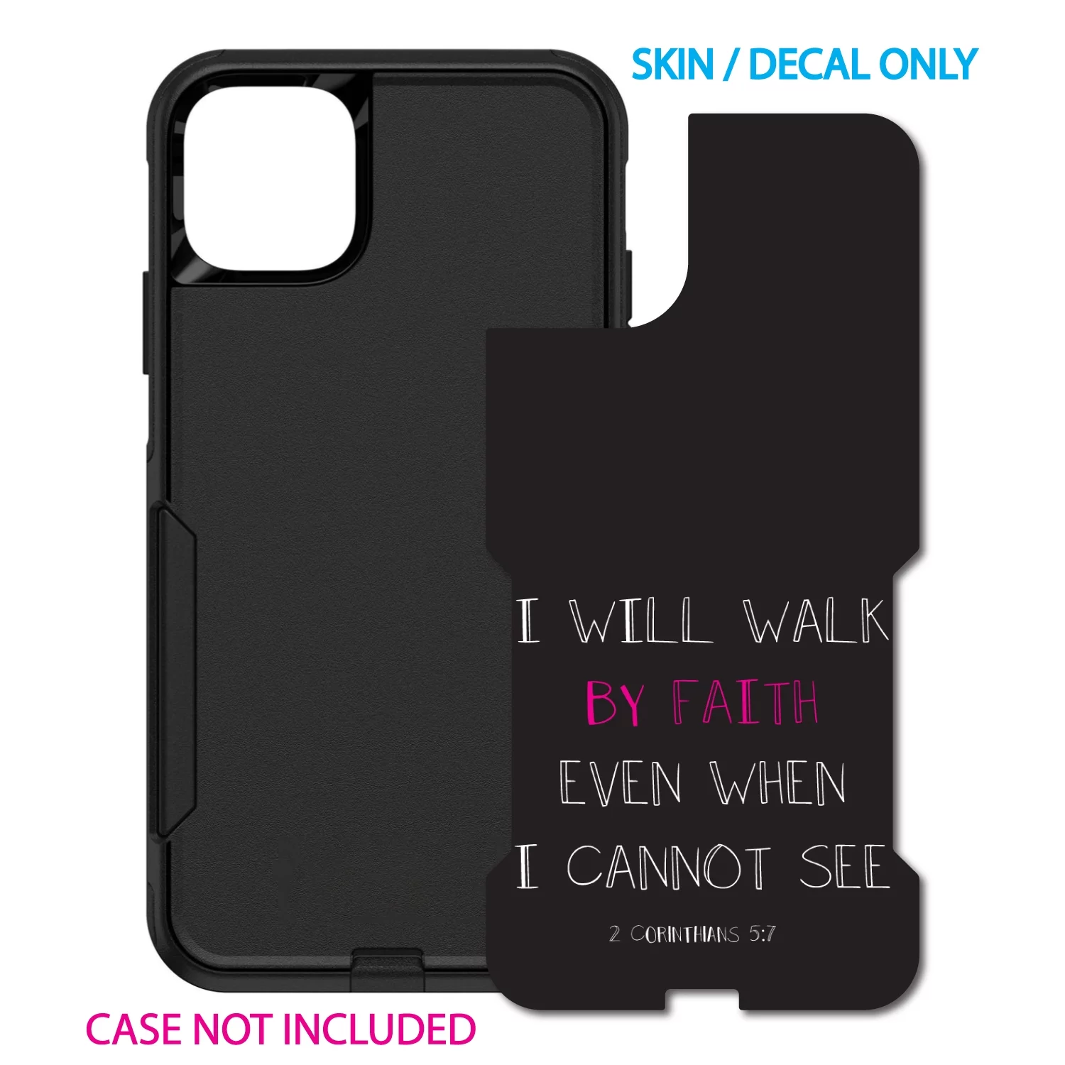 DistinctInk Custom SKIN / DECAL compatible with OtterBox Commuter for iPhone 11 Pro (5.8