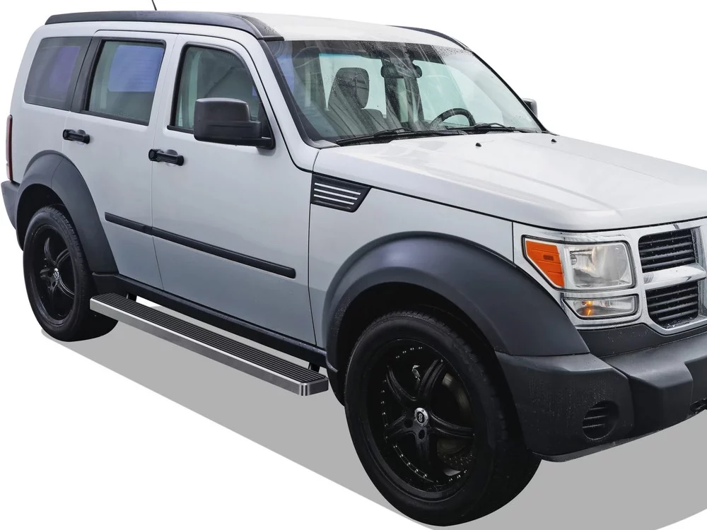 APS iBoard Running Boards 5 inches Compatible with Dodge Nitro 2007-2012 Stainless Steel (Nerf Bars Side Steps Side Bars)