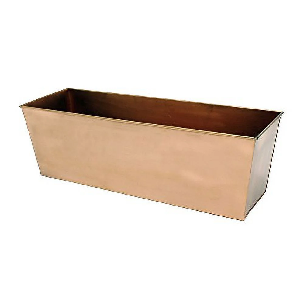 Achla Designs Plain Copper Window Flower Box Planter- Medium (23 1/4