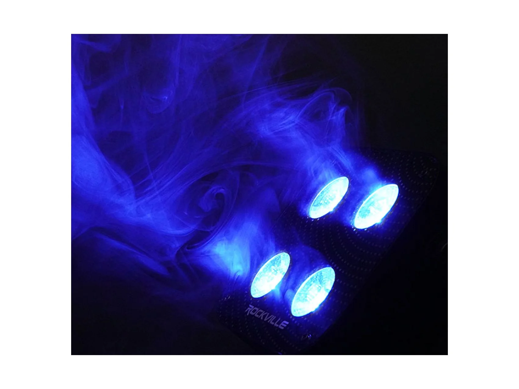 5) Rockville MINI RF4 Black RGBWA+UV DJ/Party LED Wash Lights+DMX Controller+Bag