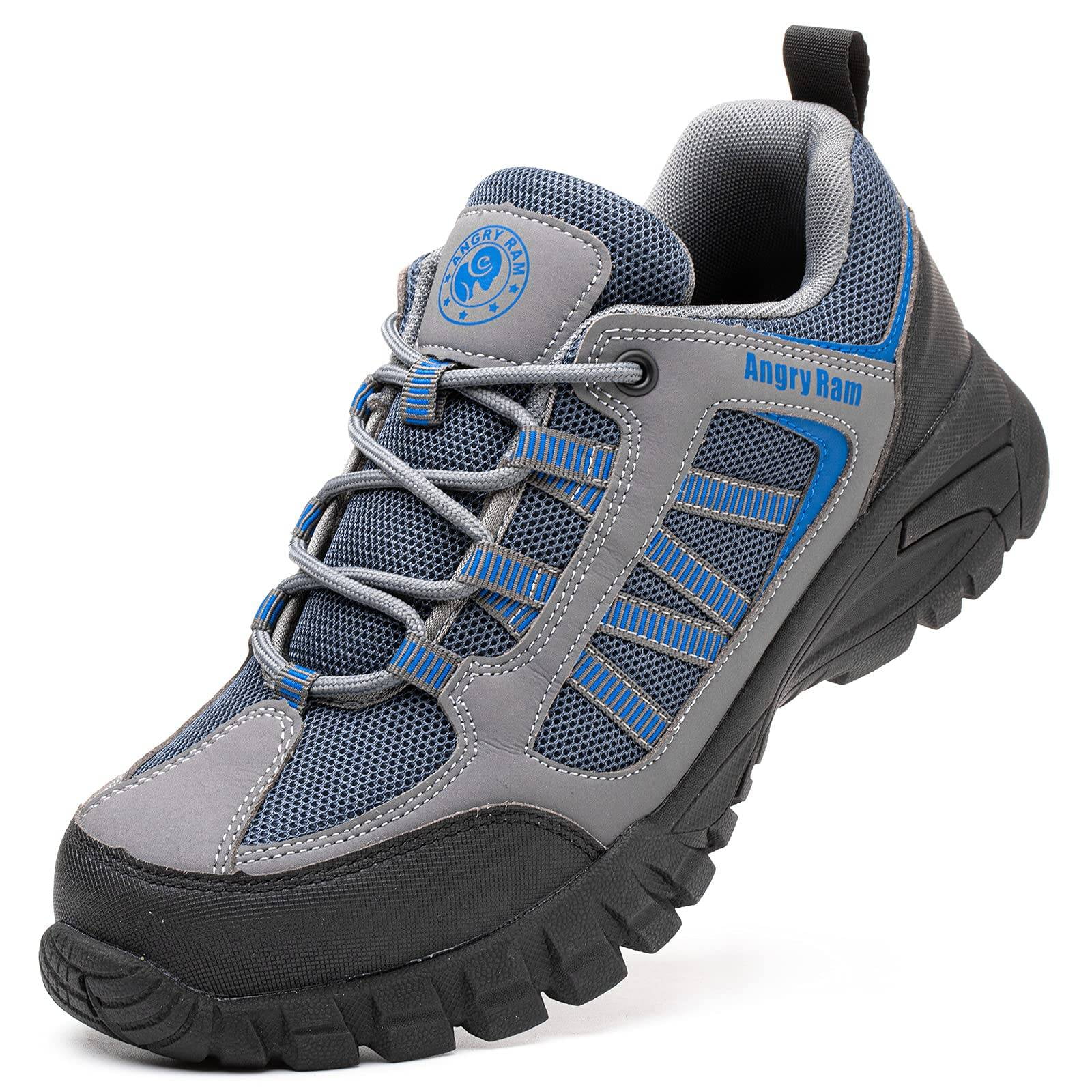 ANGRYRAM Steel Toe Indestructible Shoes Men Women Breathable Puncture Resistant Safety Work Shoes Sneakers for Construction Working