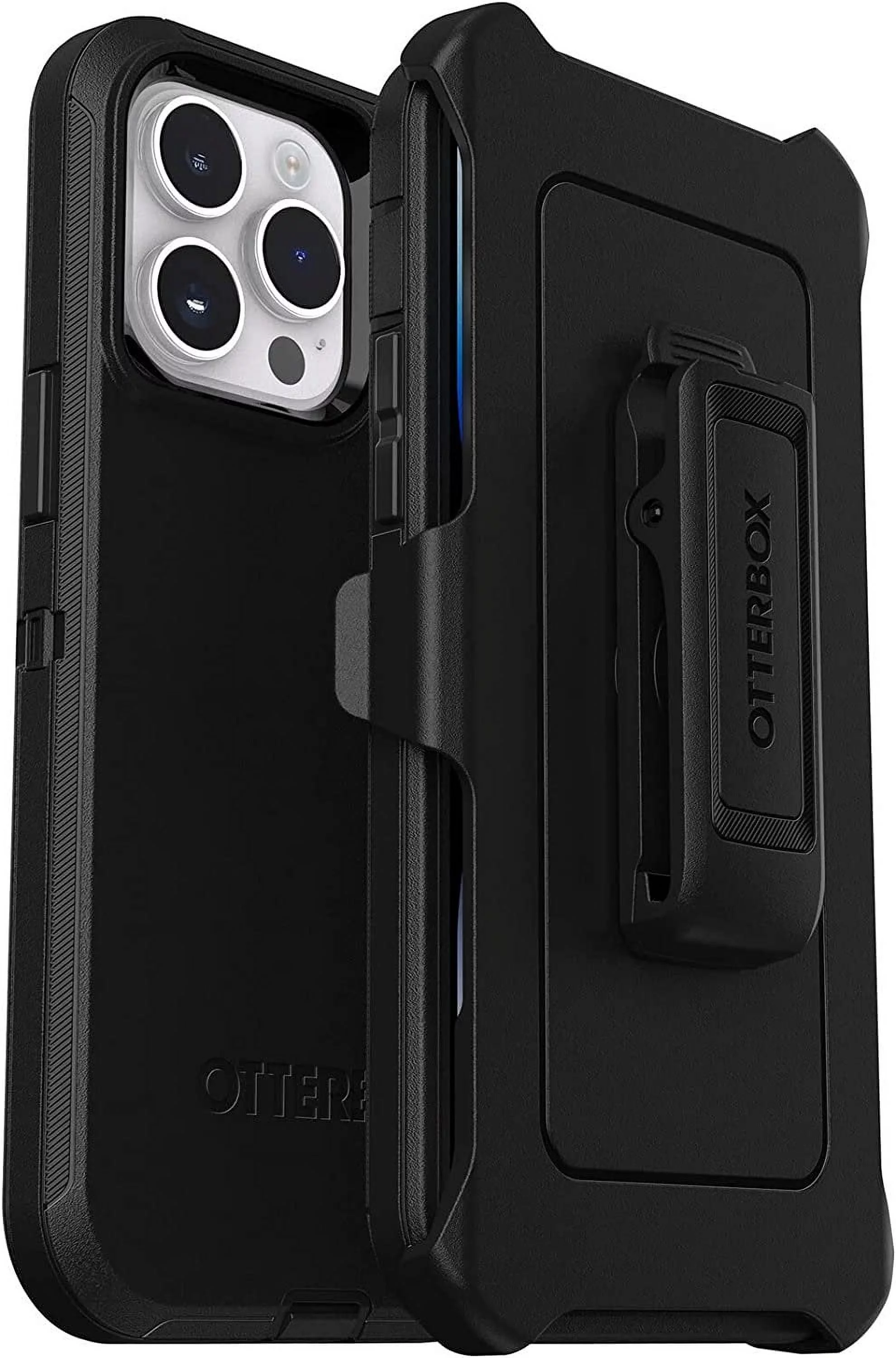 OtterBox Defender Series Screenless Edition Case for iPhone 14 Pro Max Only - Holster Clip Included - Non-Retail Packaging - Black