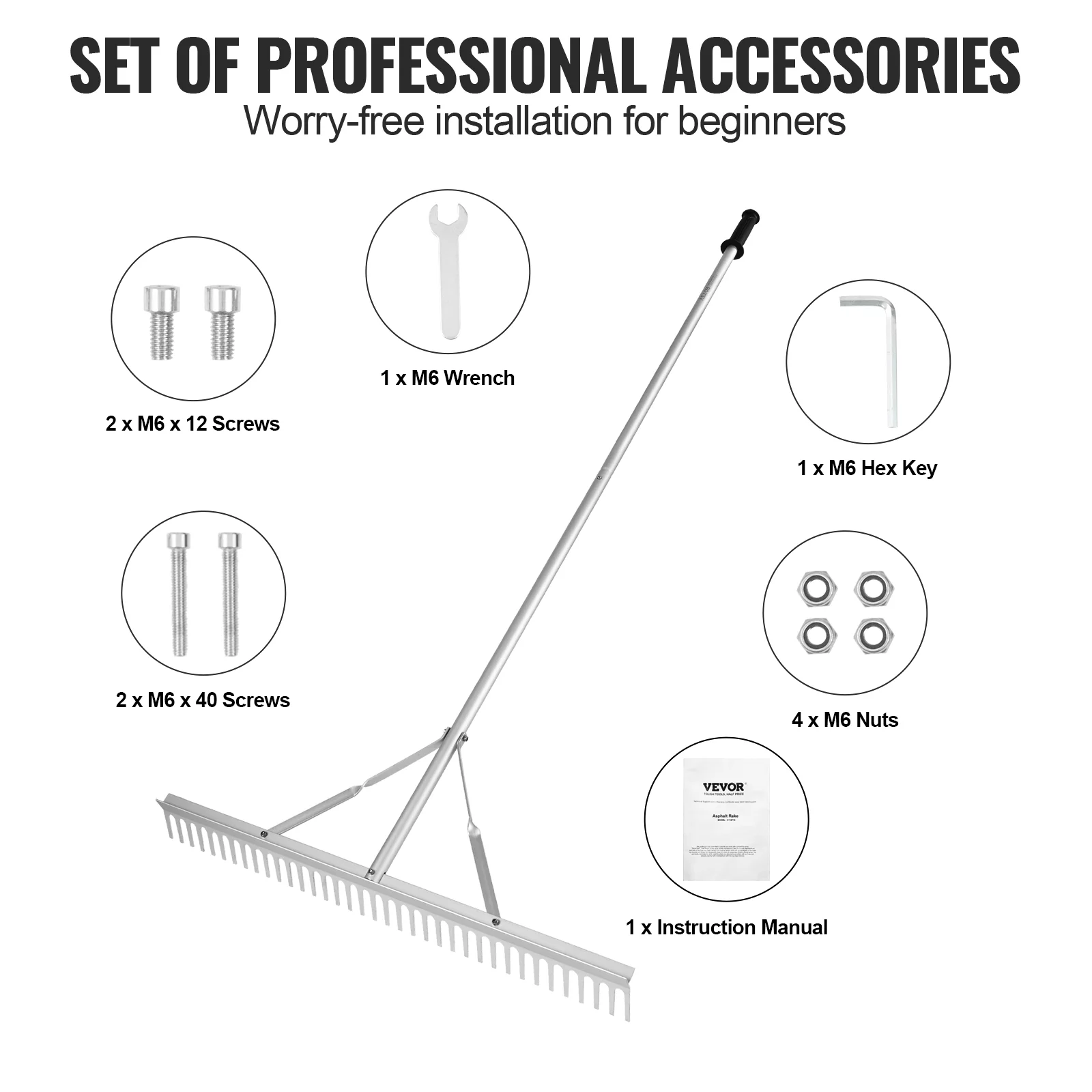 BENTISM Landscape Rake 36