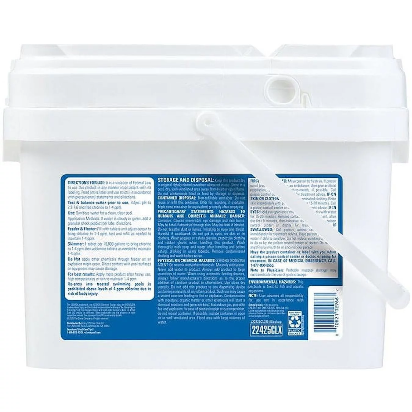Clorox Pool&Spa Chlorinating Tablets Wrapped 25-lb Bucket 3-in Pool Chlorine Tabs