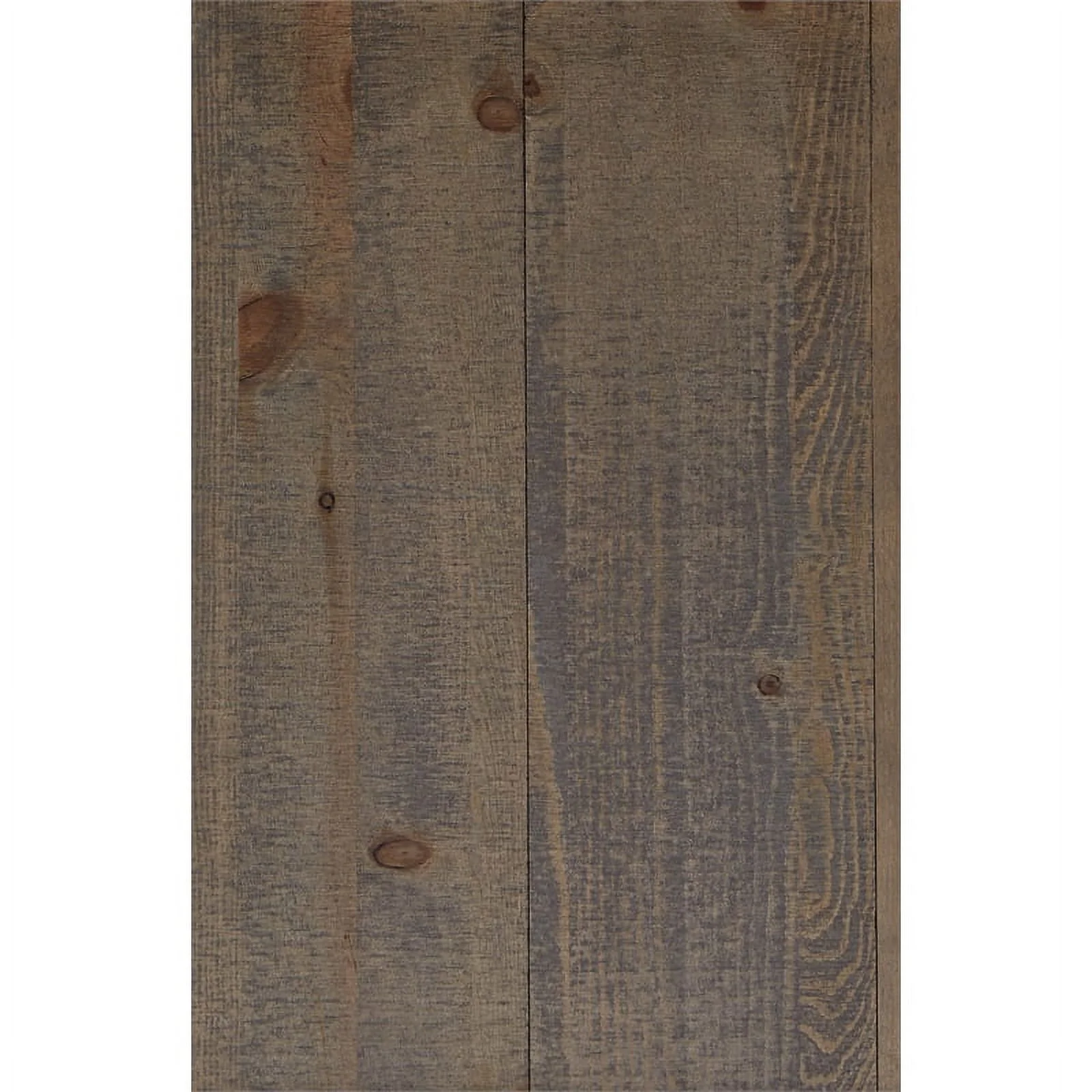 Home Square 3 Drawer Wood Nightstand in Weathered Gray - Set of 2