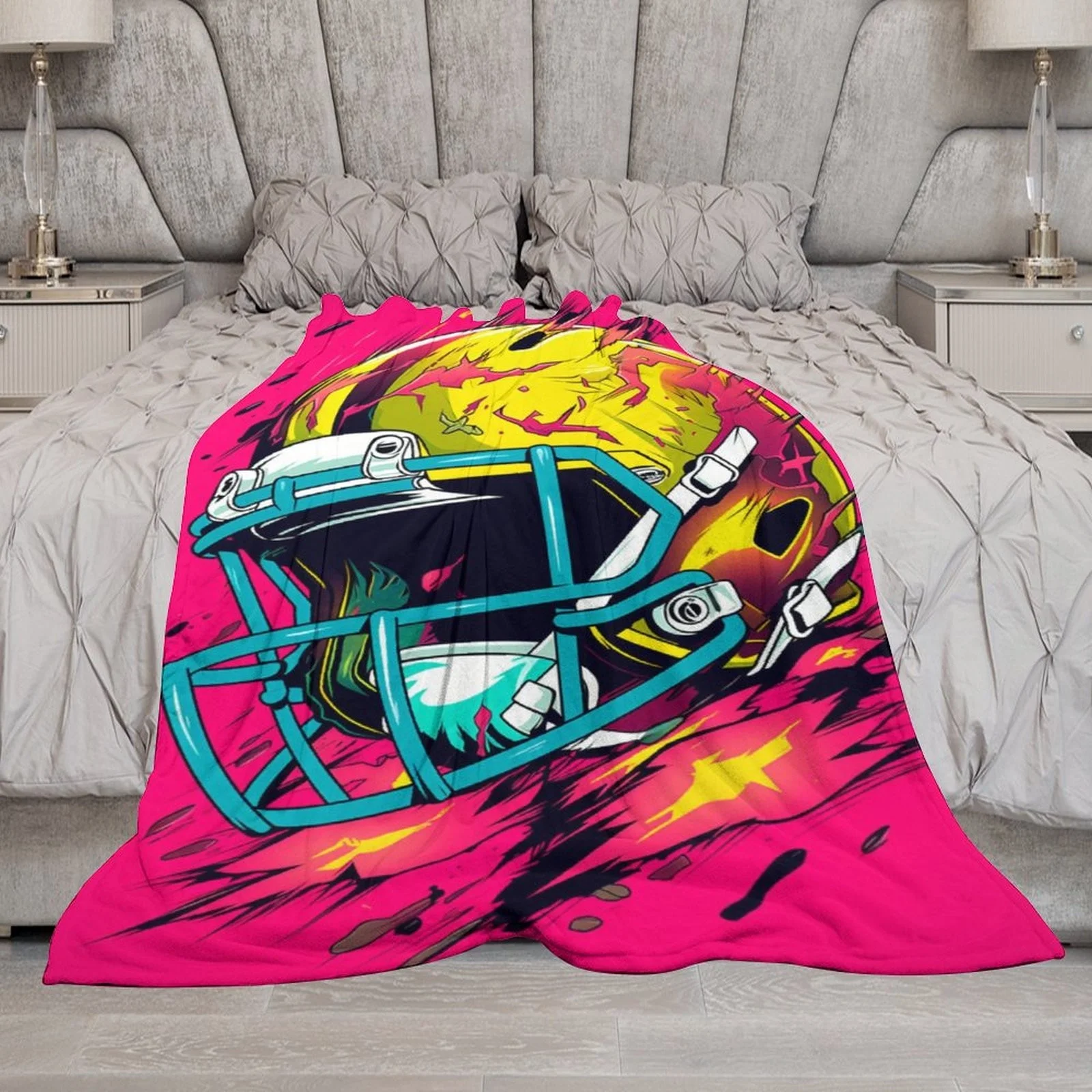 Tassel Throw Blanket Blanket Super Soft Flannel All Season Lightweight Living Room/Bedroom Warming Blanket 130x150cm Thank You Gifts