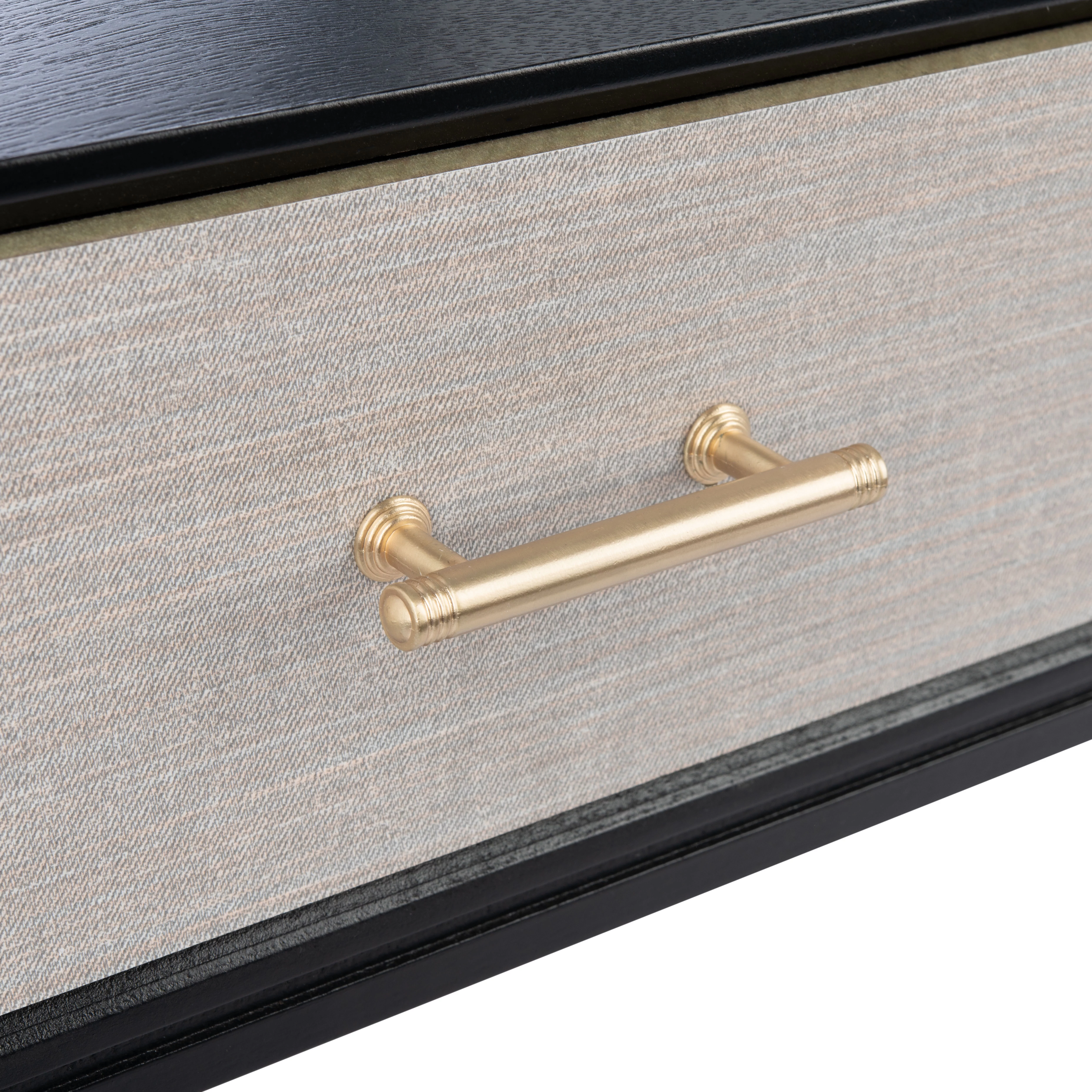 SAFAVIEH Estella Modern 2 Drawer Console Table, Black