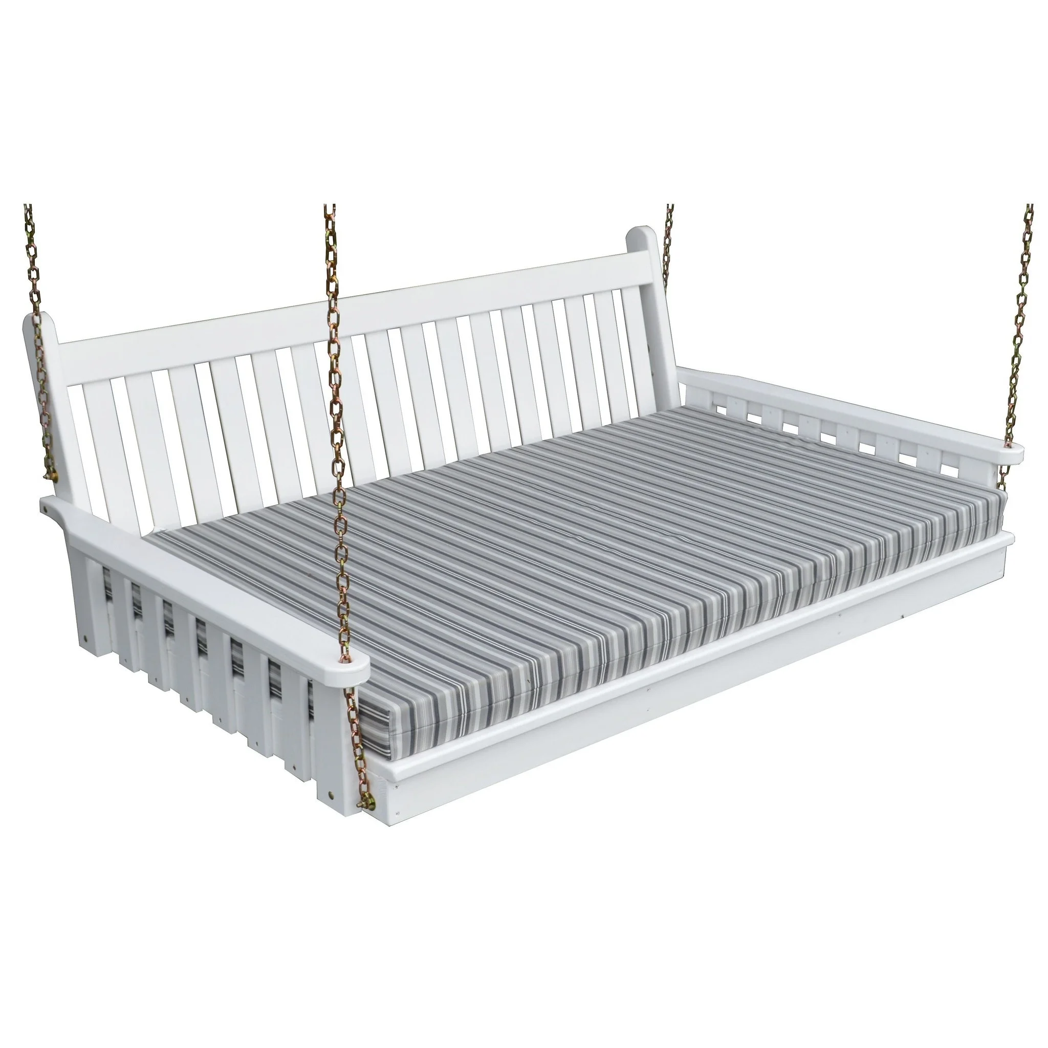 Kunkle Holdings, LLC Pine 6' Traditional English Swingbed Gray Stain