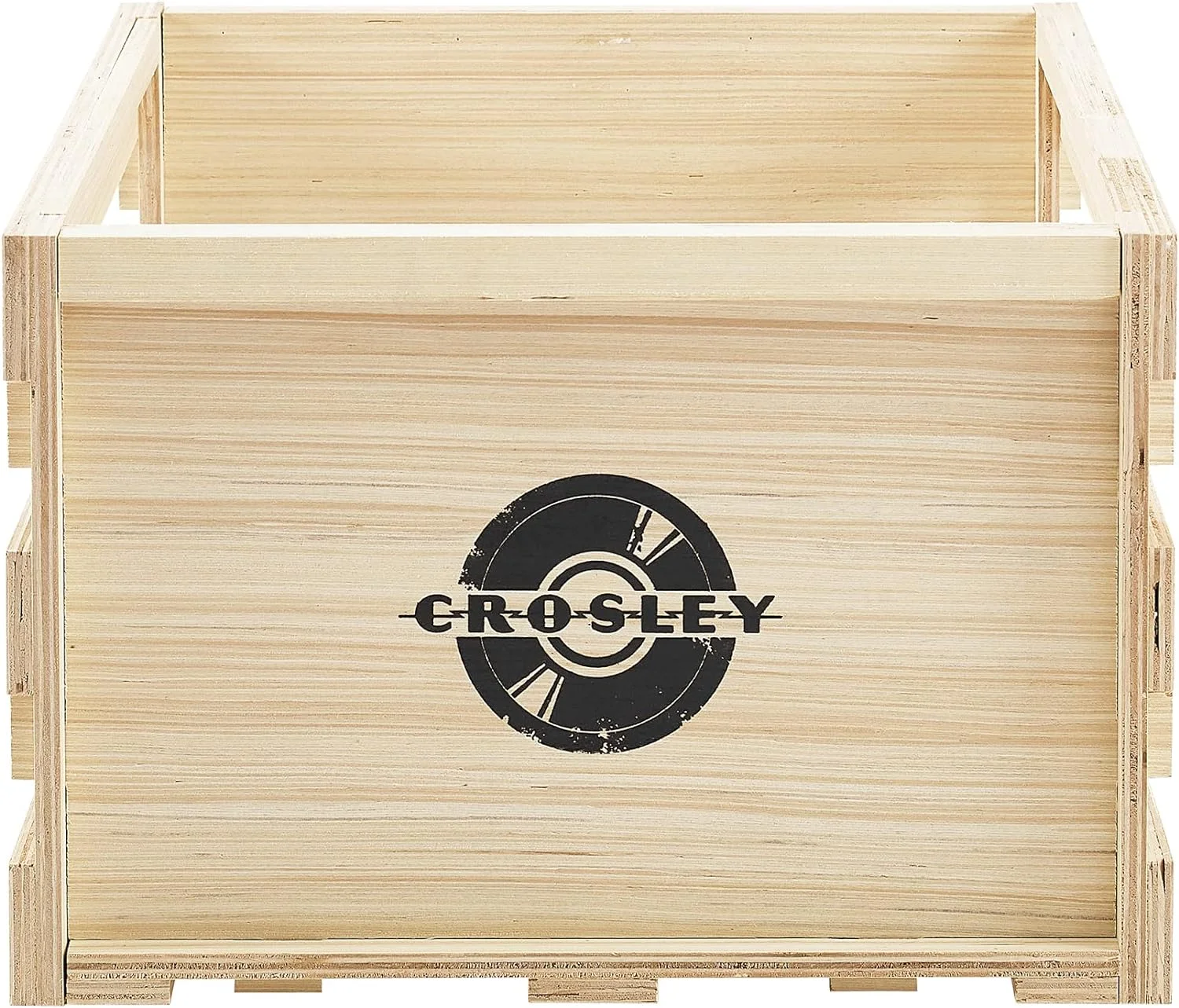 Crosley AC1050A-NA Tool-Less embly Record Storage Crate, Natural