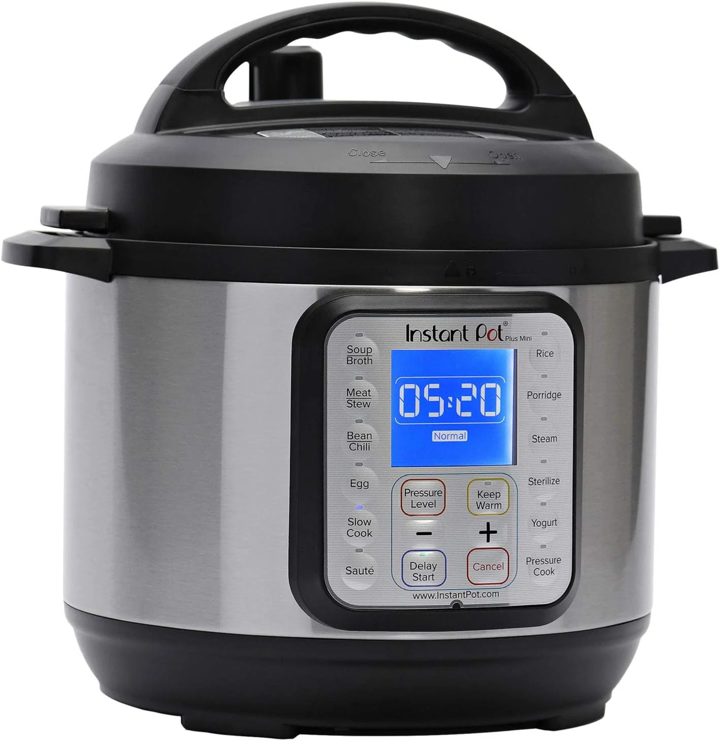 QINBI Duo Plus 9-in-1 Electric Pressure Cooker, Slow Cooker, Rice Cooker, Steamer, Sauté, Yogurt Maker, Warmer & Sterilizer, Includes App With Over 800 Recipes, Stainless Steel, 3 Quart