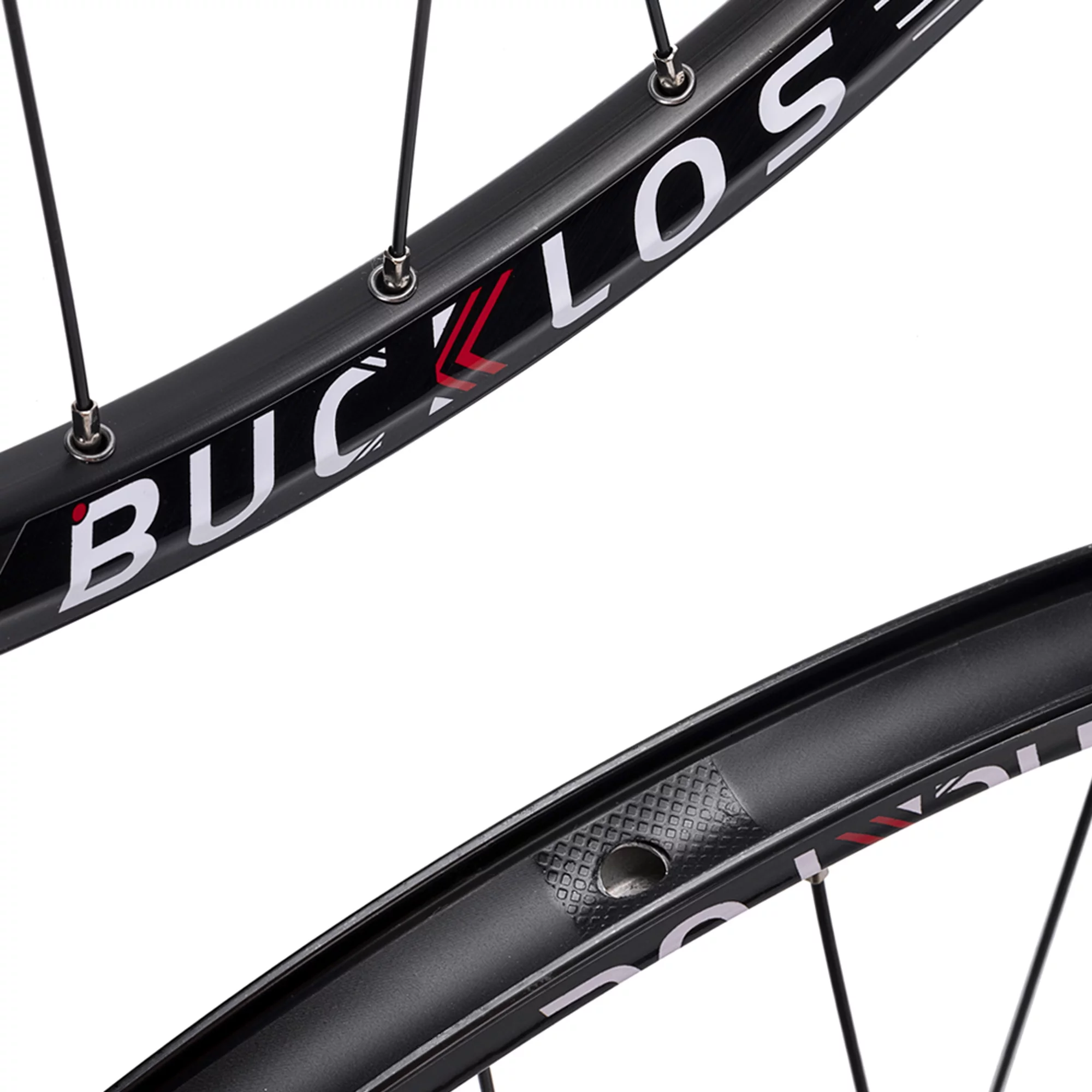 BUCKLOS Mountain Bike Wheelset 26/27.5/29 Inch, Aluminum Rim 32H Disc Brake MTB Wheelset with Rim Strip, Quick Release Front and Rear Wheels Black Bike Wheels, Fit 8-10 Speed Cassette Bicycle Wheelset