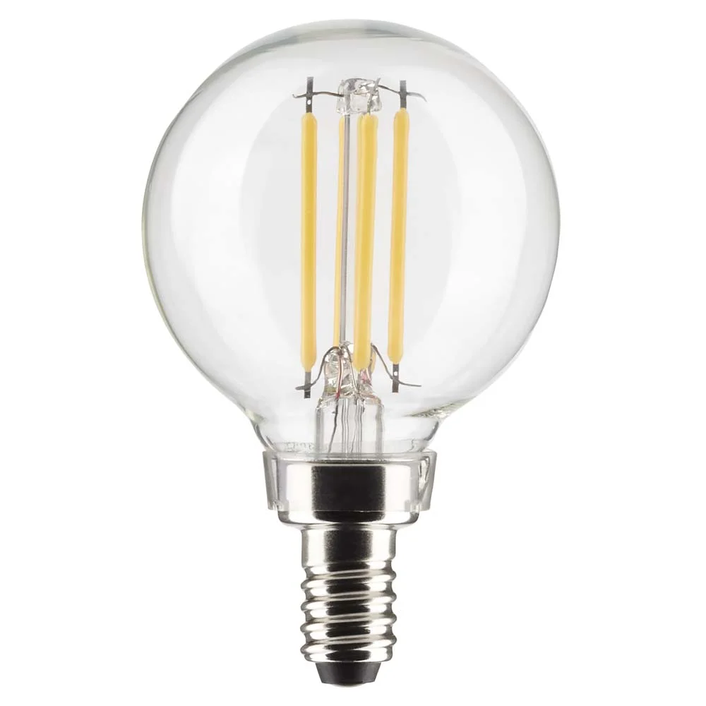 Satco Lighting S21211 5.5 Watt Vintage Edison Dimmable G16.5 Candelabra (E12) Led Bulb -