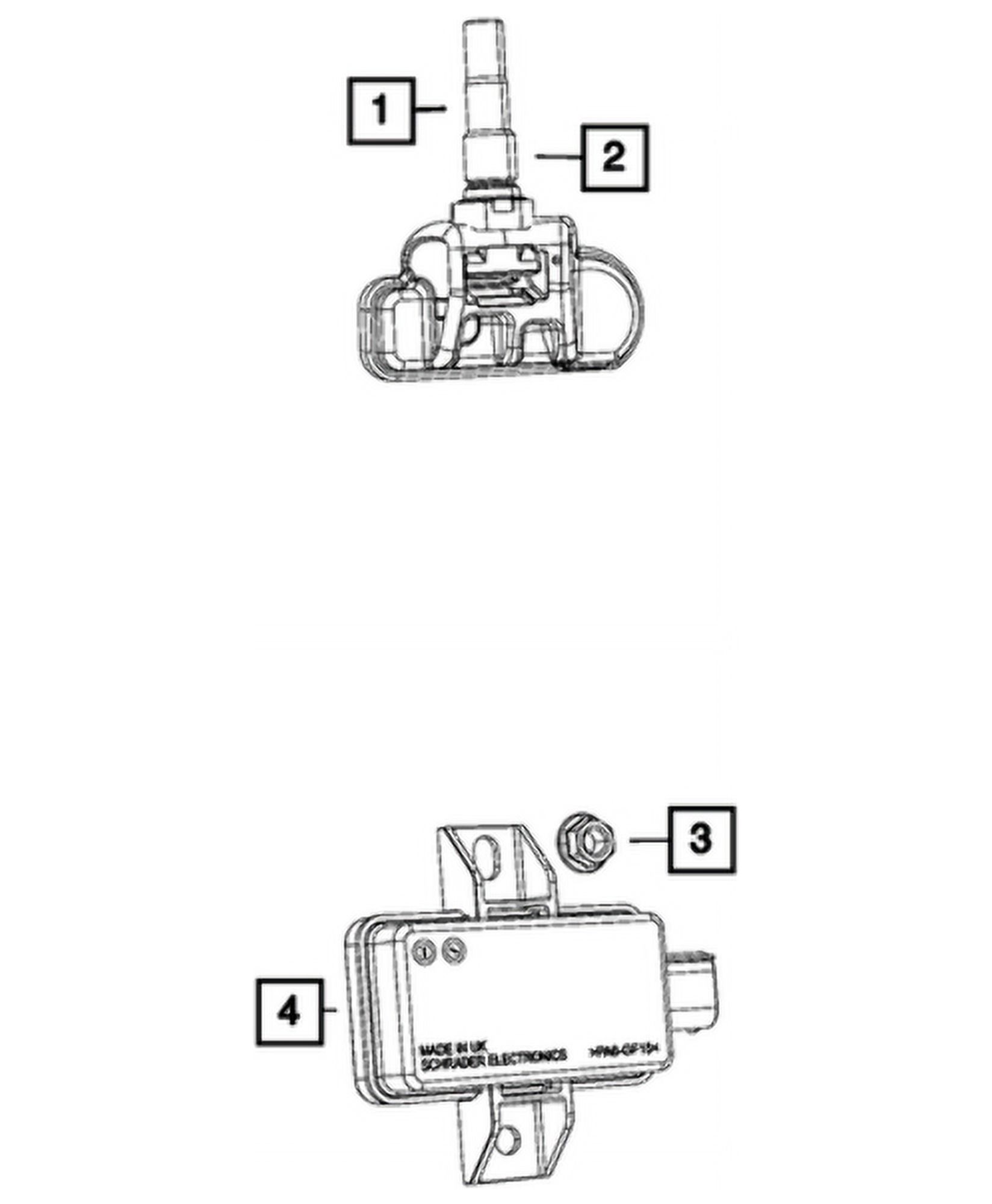 New Genuine Mopar Sensor Tire Pressure 2022-2023 OE 68536975AA