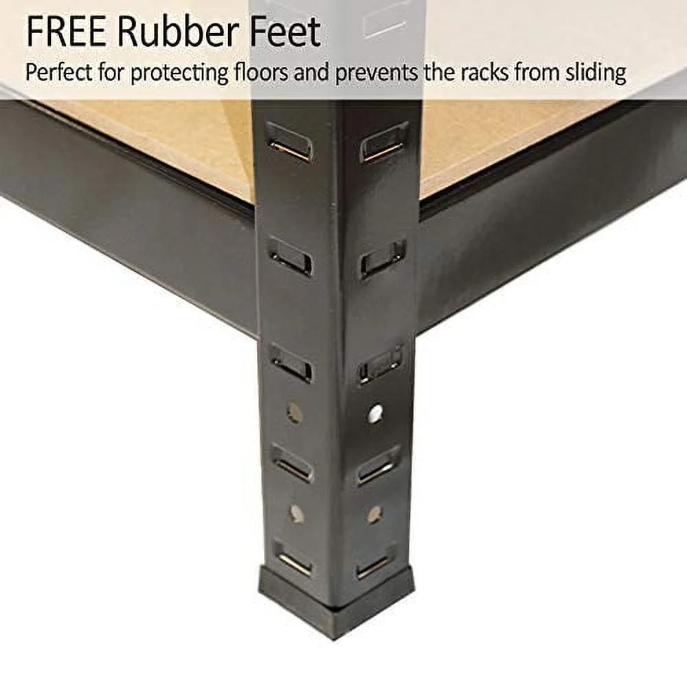 Storage Shelves 5-Tier Shelving Unit and Storage Heavy Duty Metal Shelving Adjustable Garage Storage Utility Rack Multipurpose Shelf Kitchen Storage Racking 66