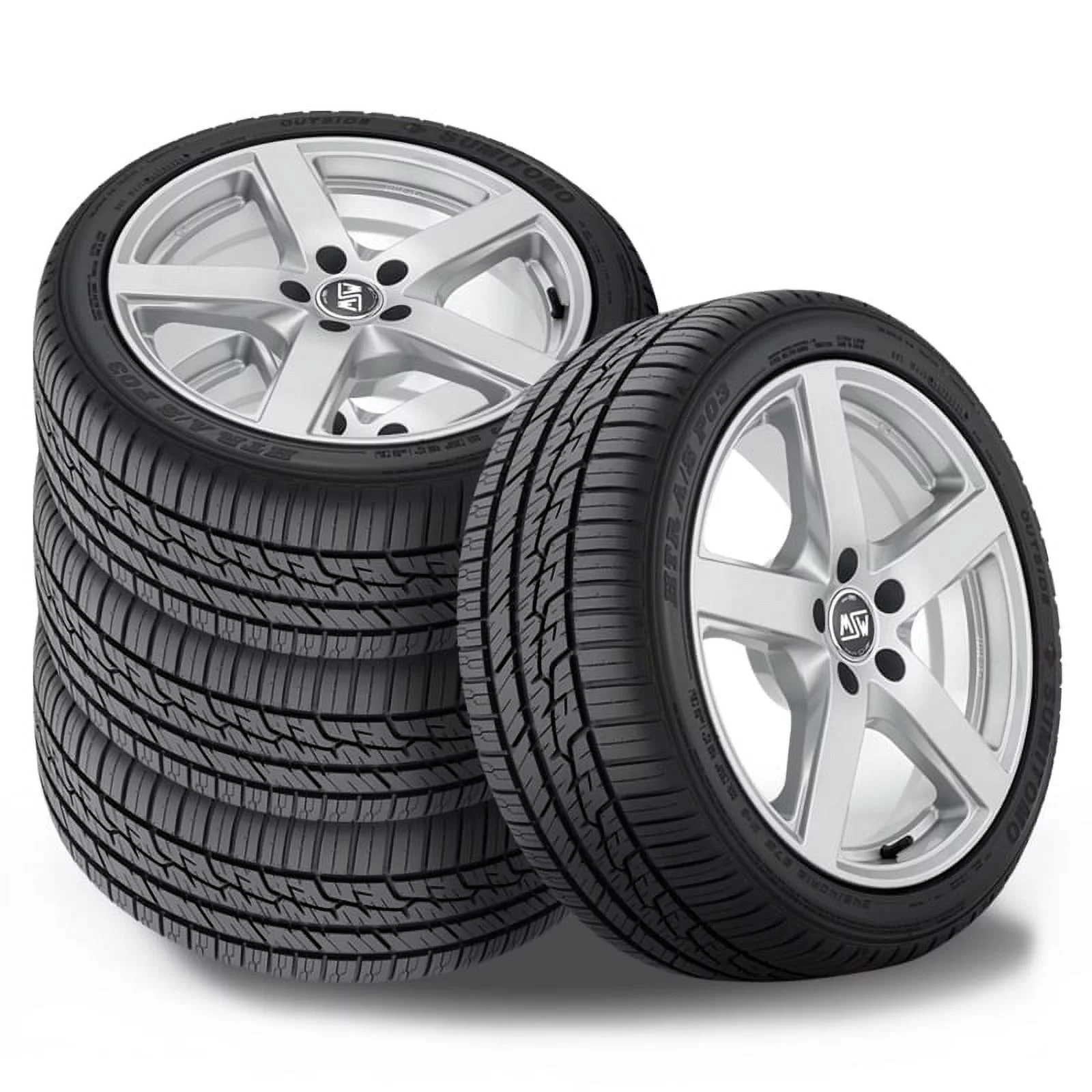 2 Sumitomo HTR A/S P03 235/45R18 94W Performance All Season Tires 45000 MILE ASP09 / 235/45/18 / 2354518