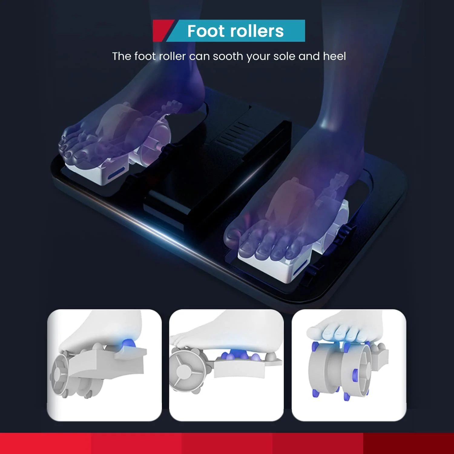 BestMassage Zero Gravity Full Body Massage Chair with Built-In Heat Therapy Foot Roller ,Smart Voice Controller,Bluetooth Speaker,Blue