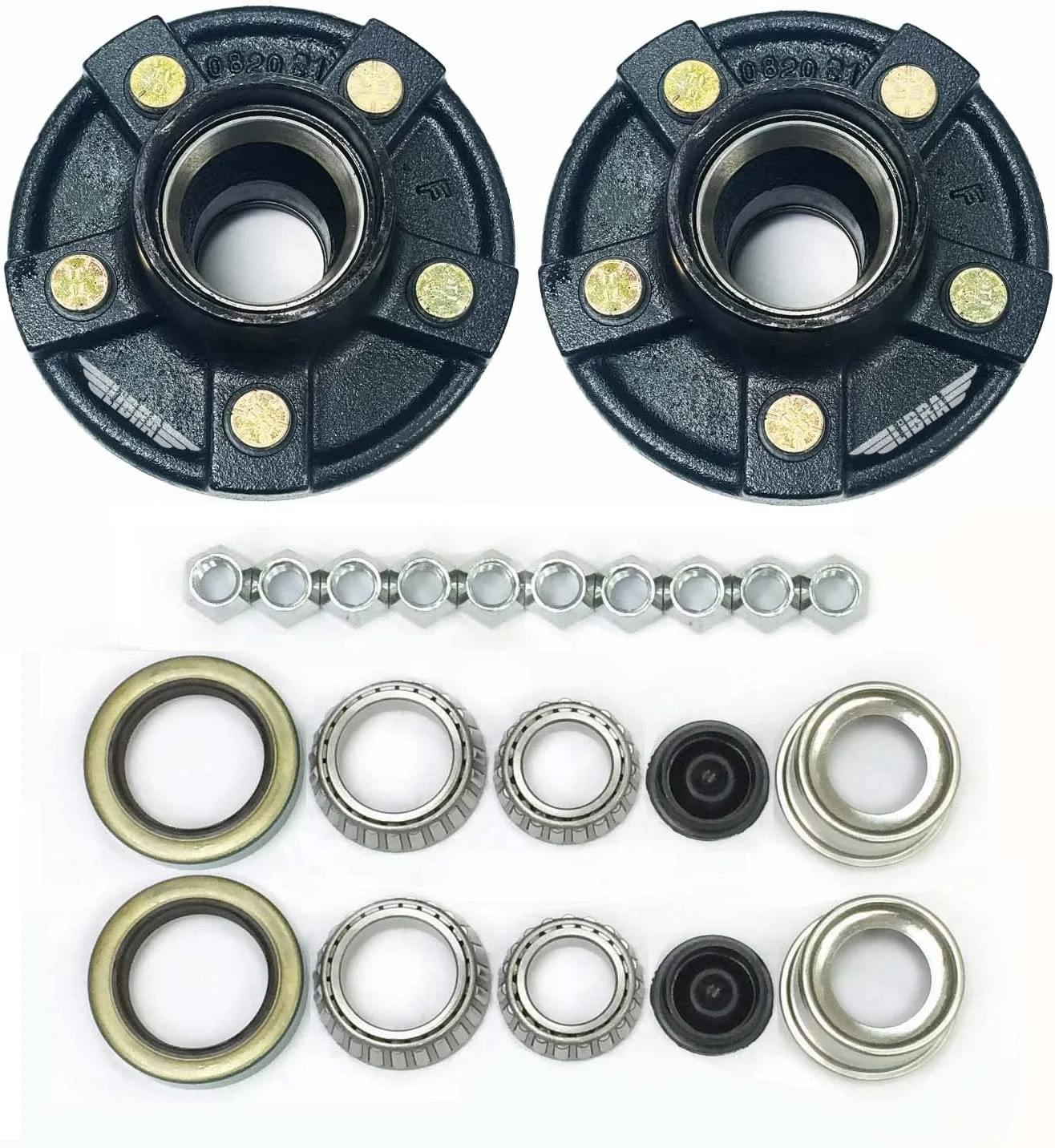 Set of 2 Trailer Idler Hub Kits 5 on 5