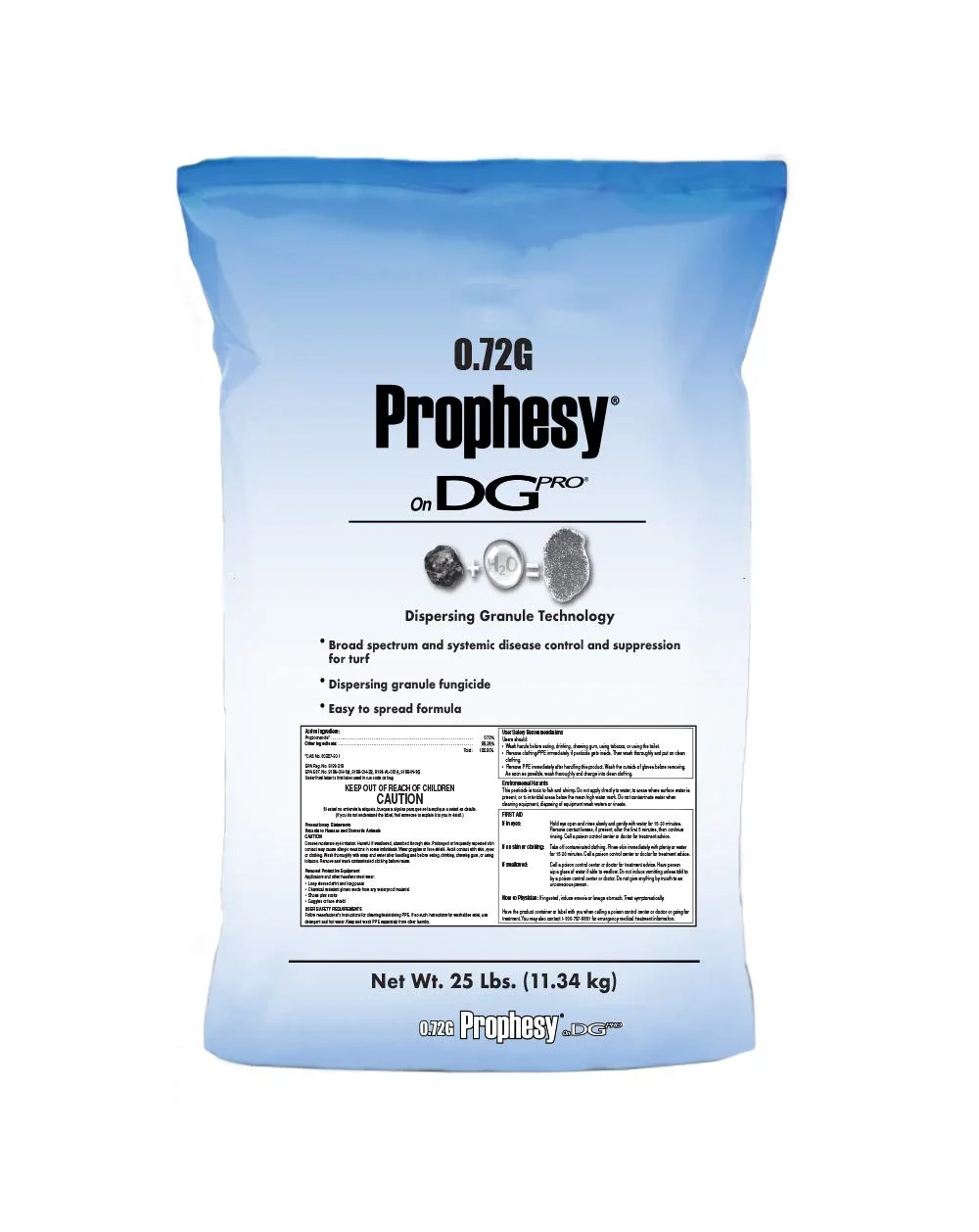 Prophesy Propiconazole Broad Spectrum Fungicide on DG Pro, 25lbs (up to 10,000 sq ft.)